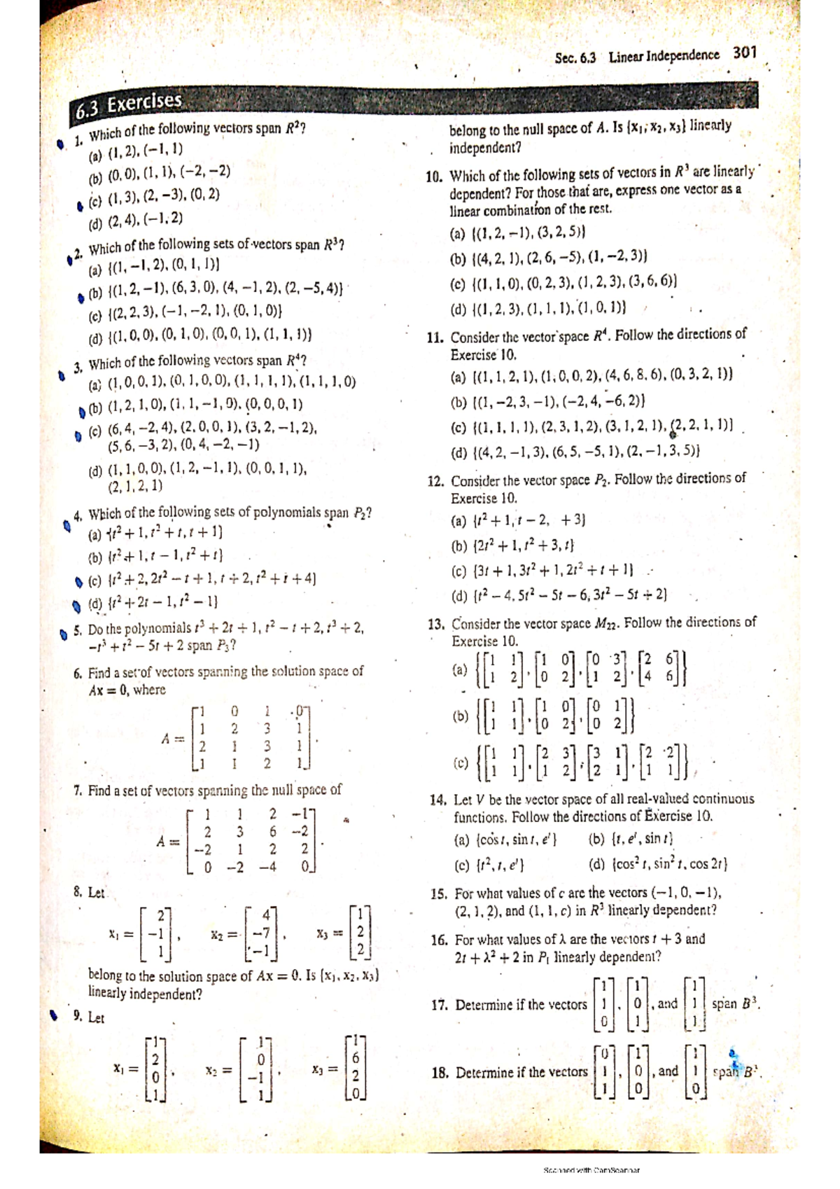 Lecture N0.14 L.A PDF - la notes - Linear algebra - Studocu