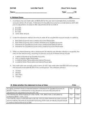 bat4m unit 1 activity 5 assignment 1 adjusting entries