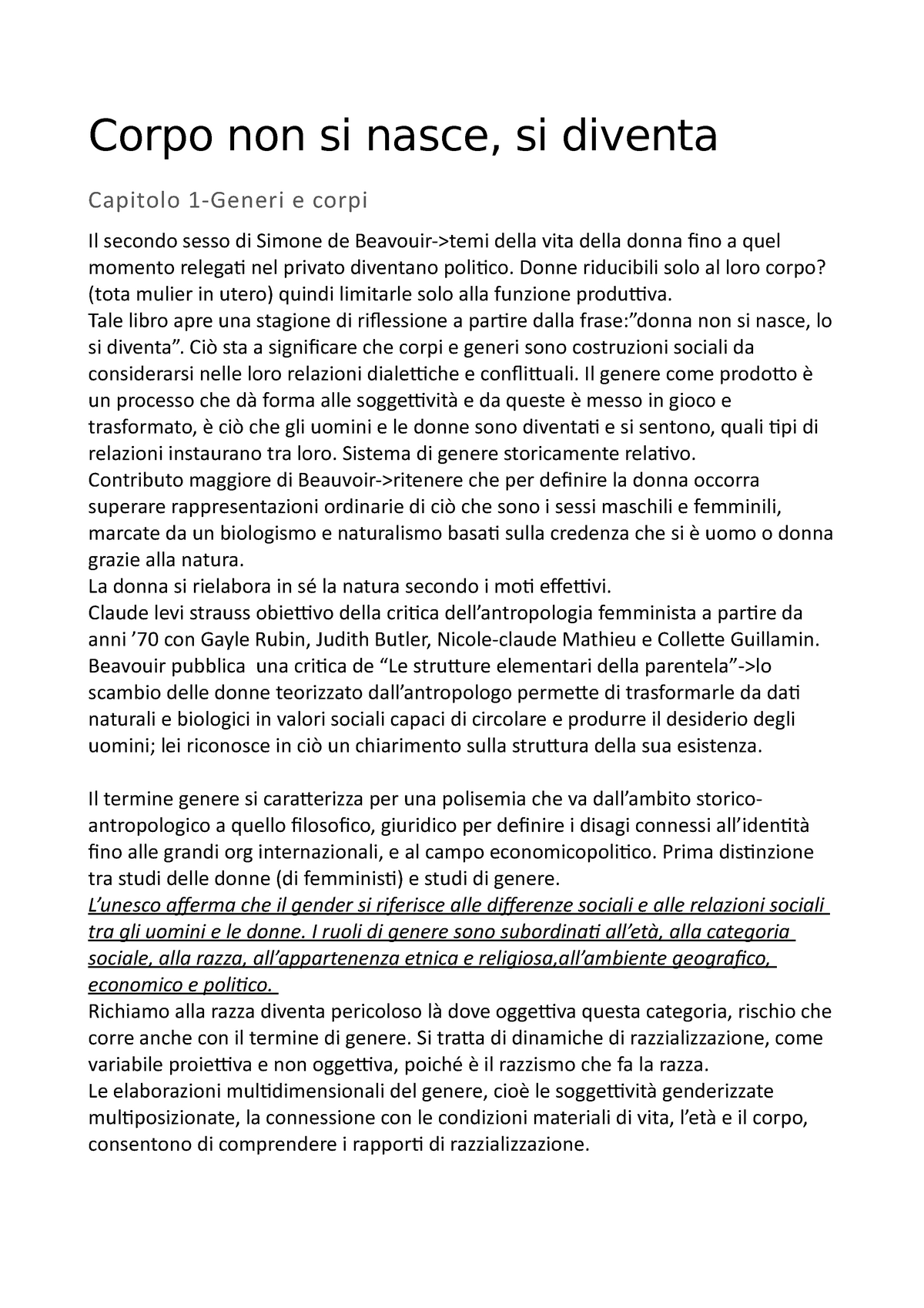 Corpo Non Si Nasce Si Diventa Corpo Non Si Nasce Si Diventa Capitolo 1 Generi E Corpi Il 3539