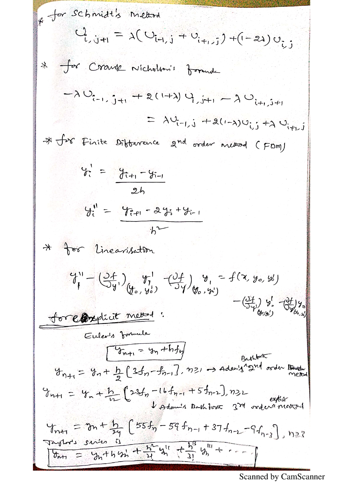 Maths numerical solutions for differential equations - Studocu