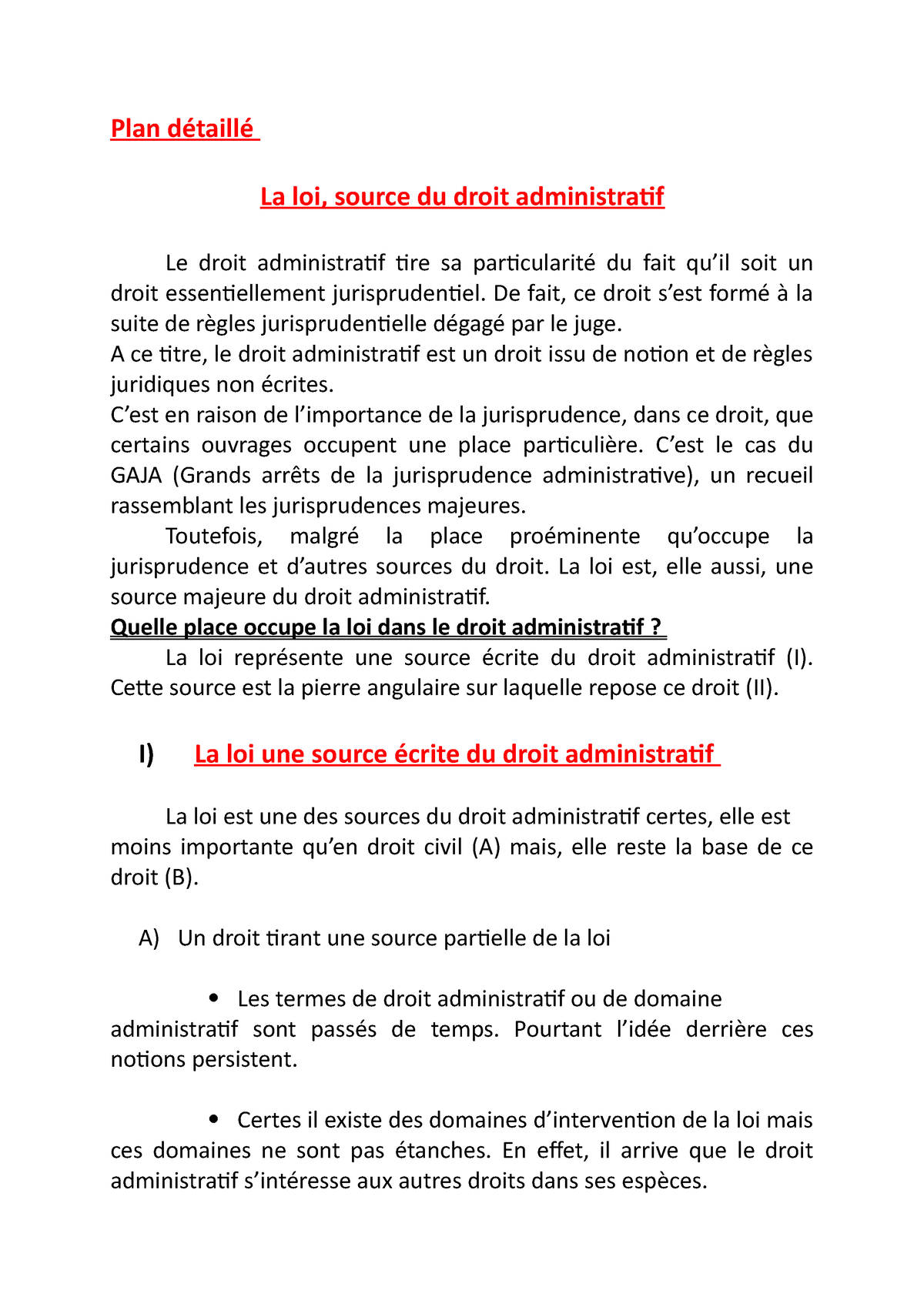 la jurisprudence source du droit administratif dissertation