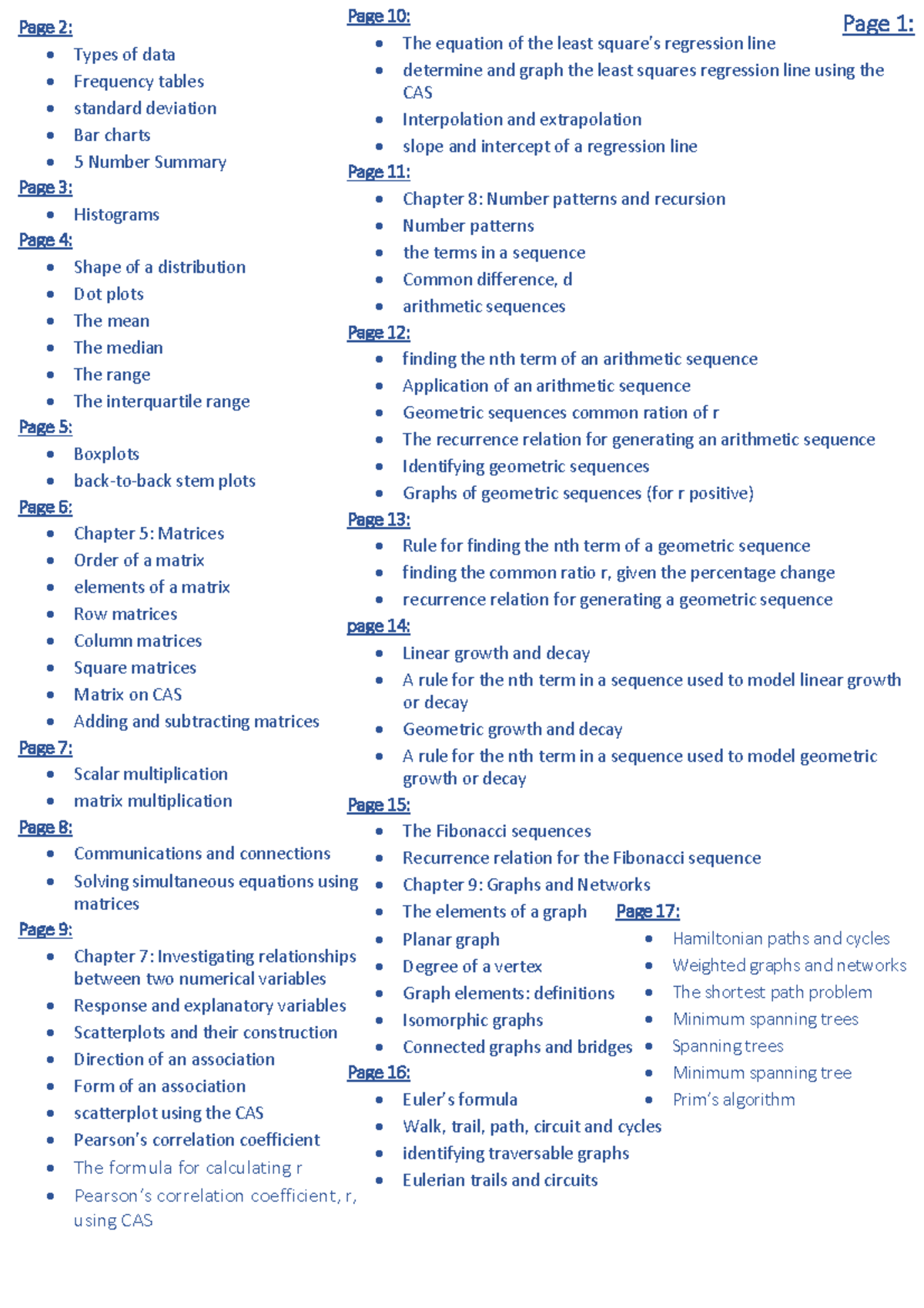 notes for maths 1/2 - Page 2 : Types of data Frequency tables standard ...