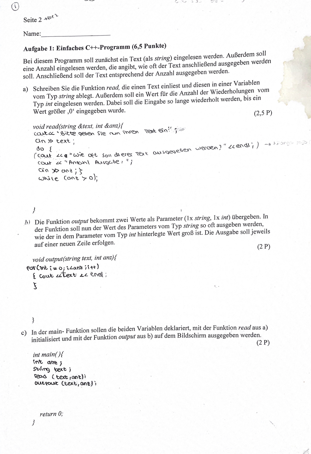 Altklausuren Informatik Uni Bonn
