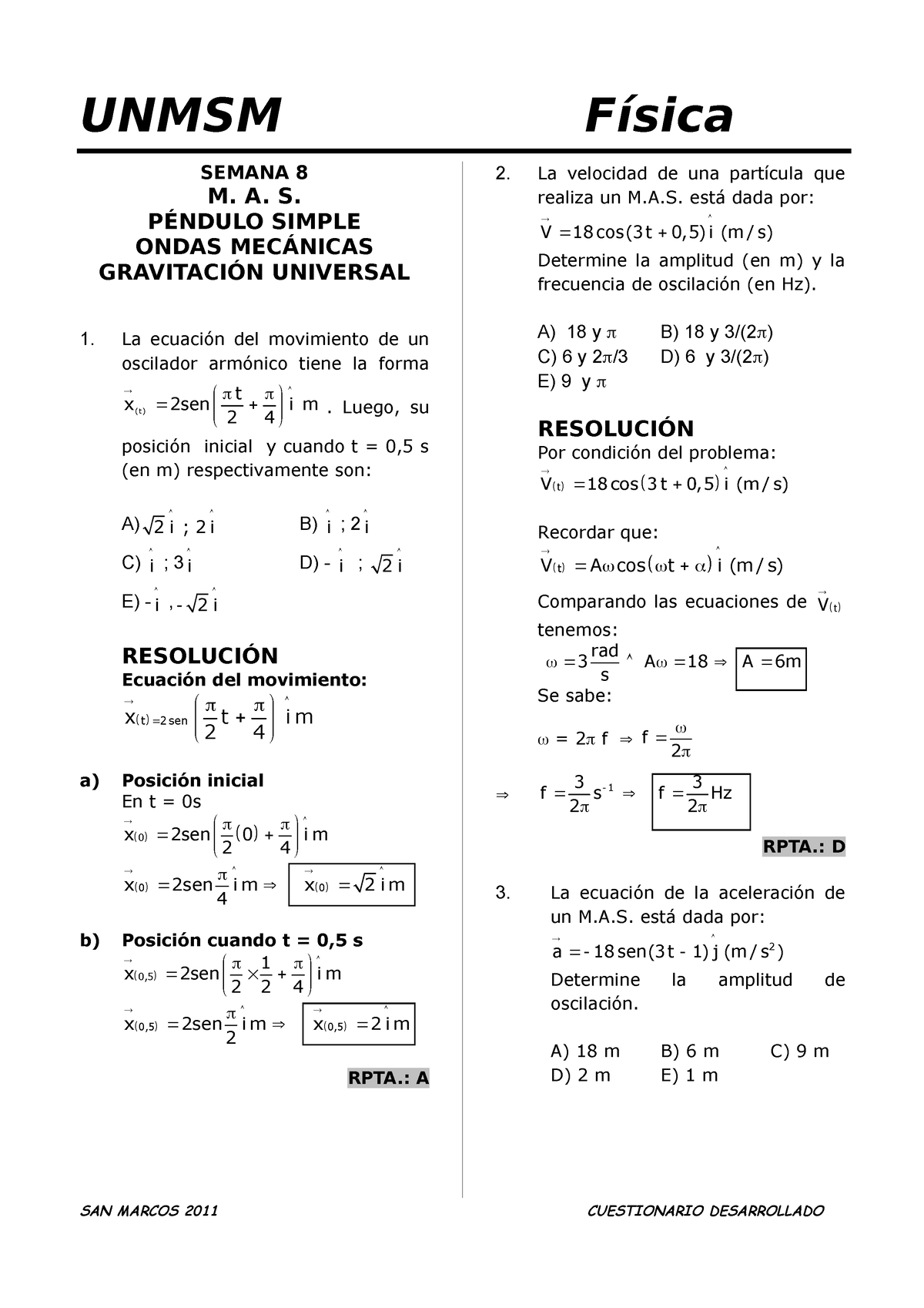 Fisica Semana 8 CS - Weeeeeeeeeeeeeeeeeeeeeeee - SEMANA 8 M. A. S ...