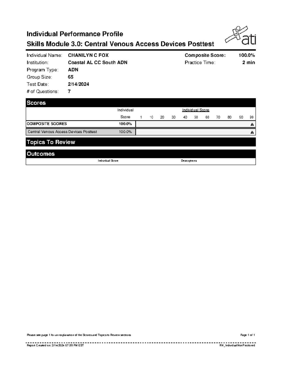 Report (85) - Help - Individual Performance Profile Individual Name ...