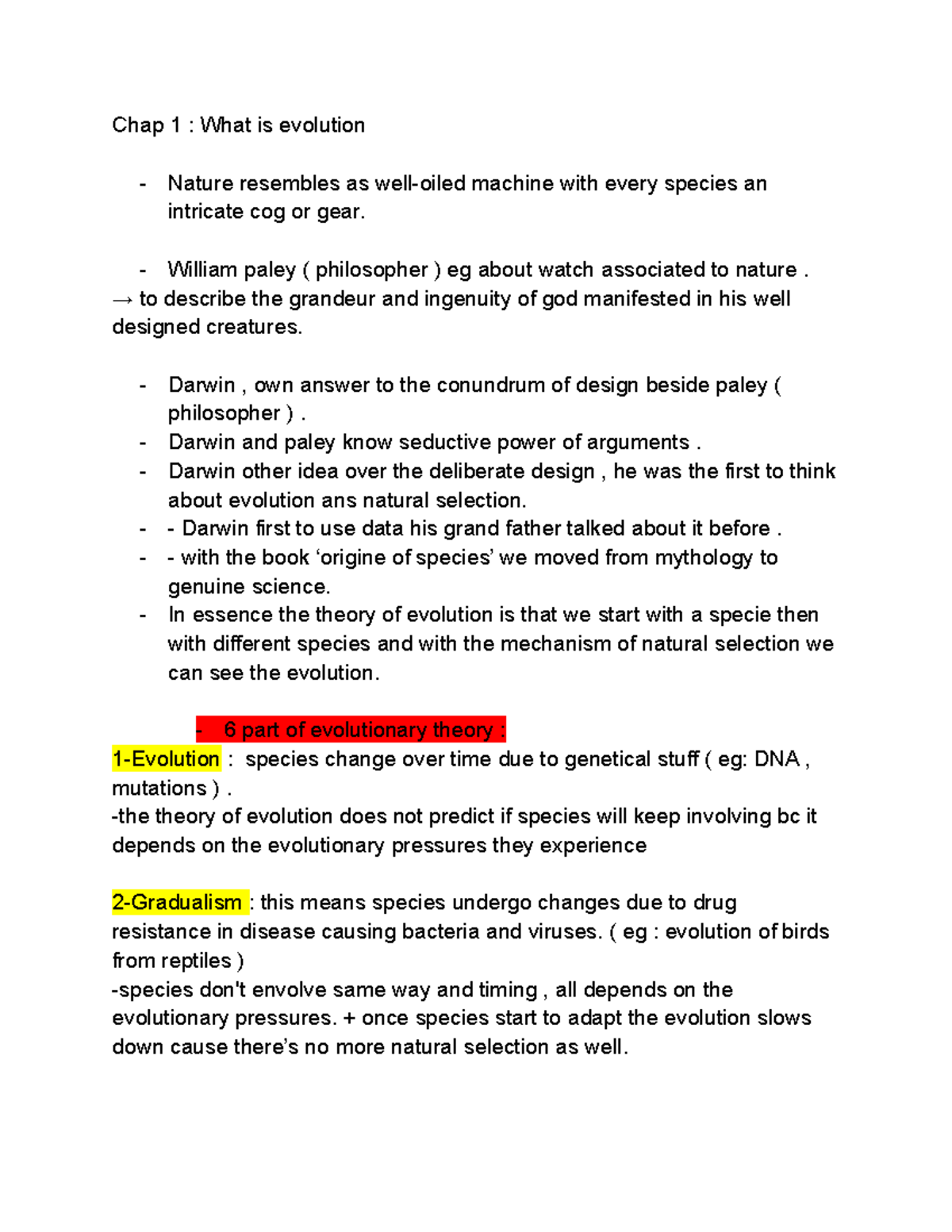 Chap 1 What is evolution - Chap 1 : What is evolution Nature resembles ...
