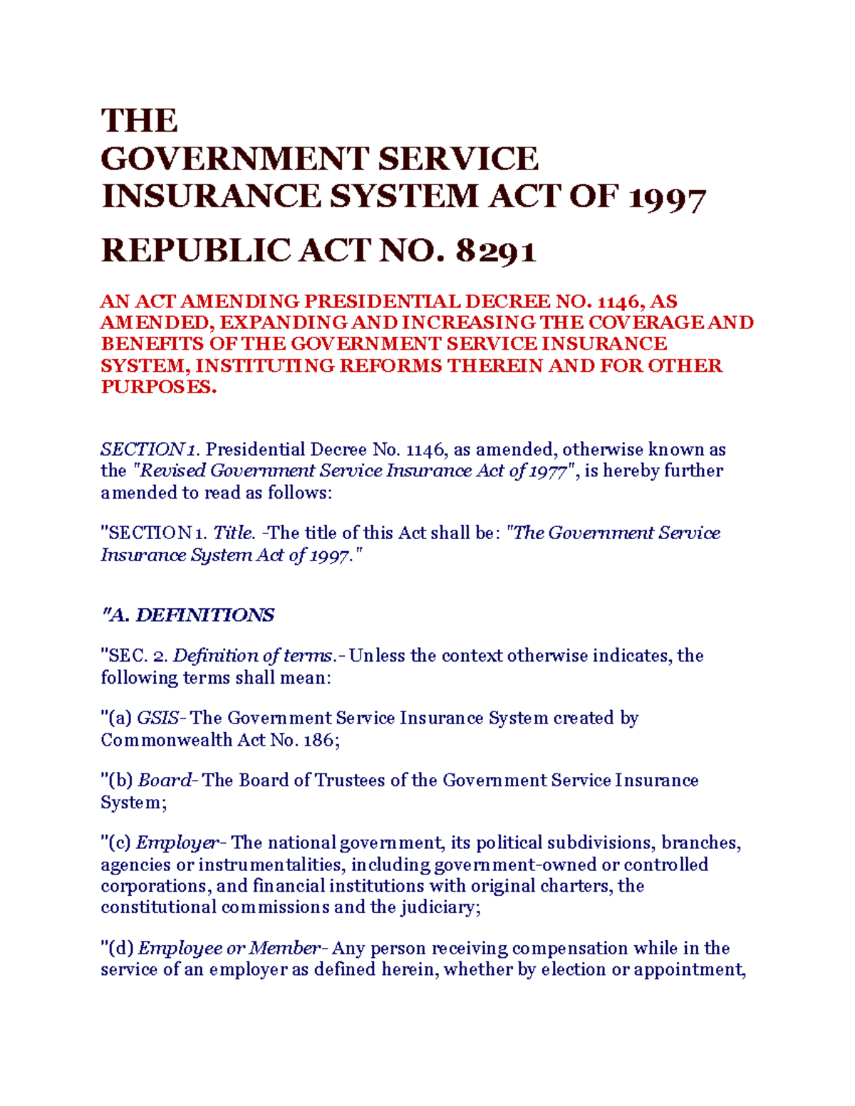 bill of law 8291