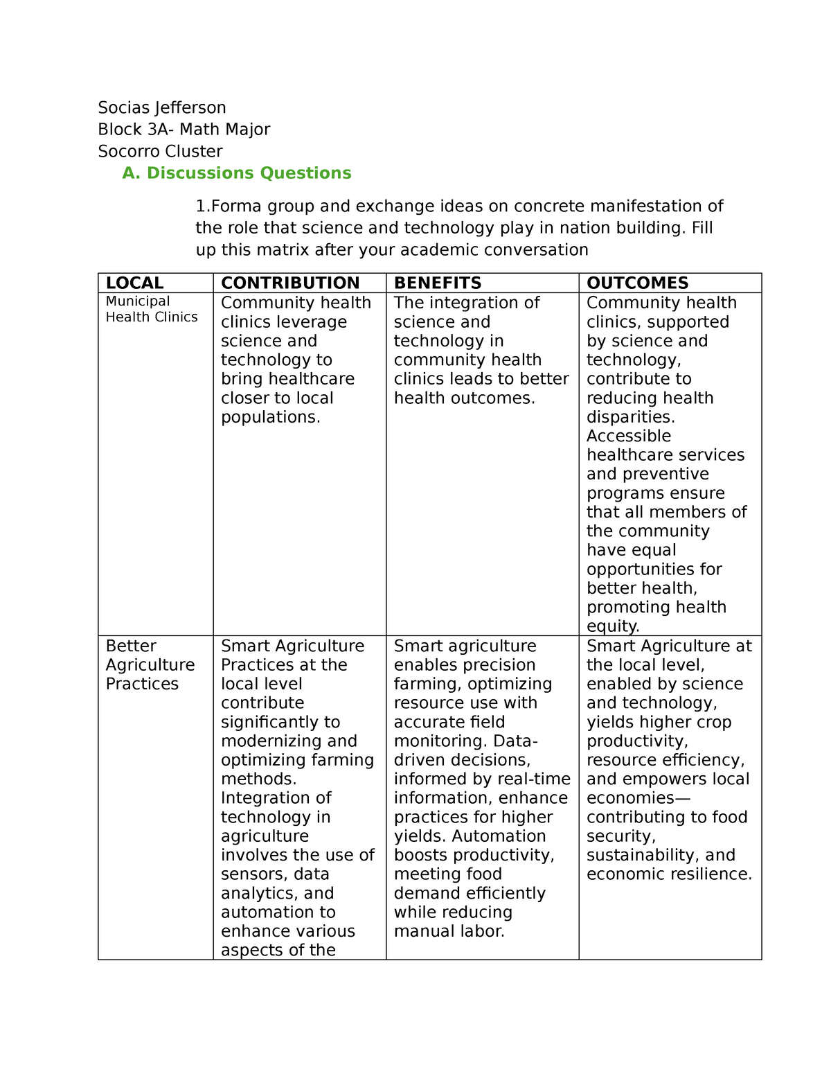 Jefferson Socias STS lesson 1 and 2 - Socias Jefferson Block 3A- Math ...