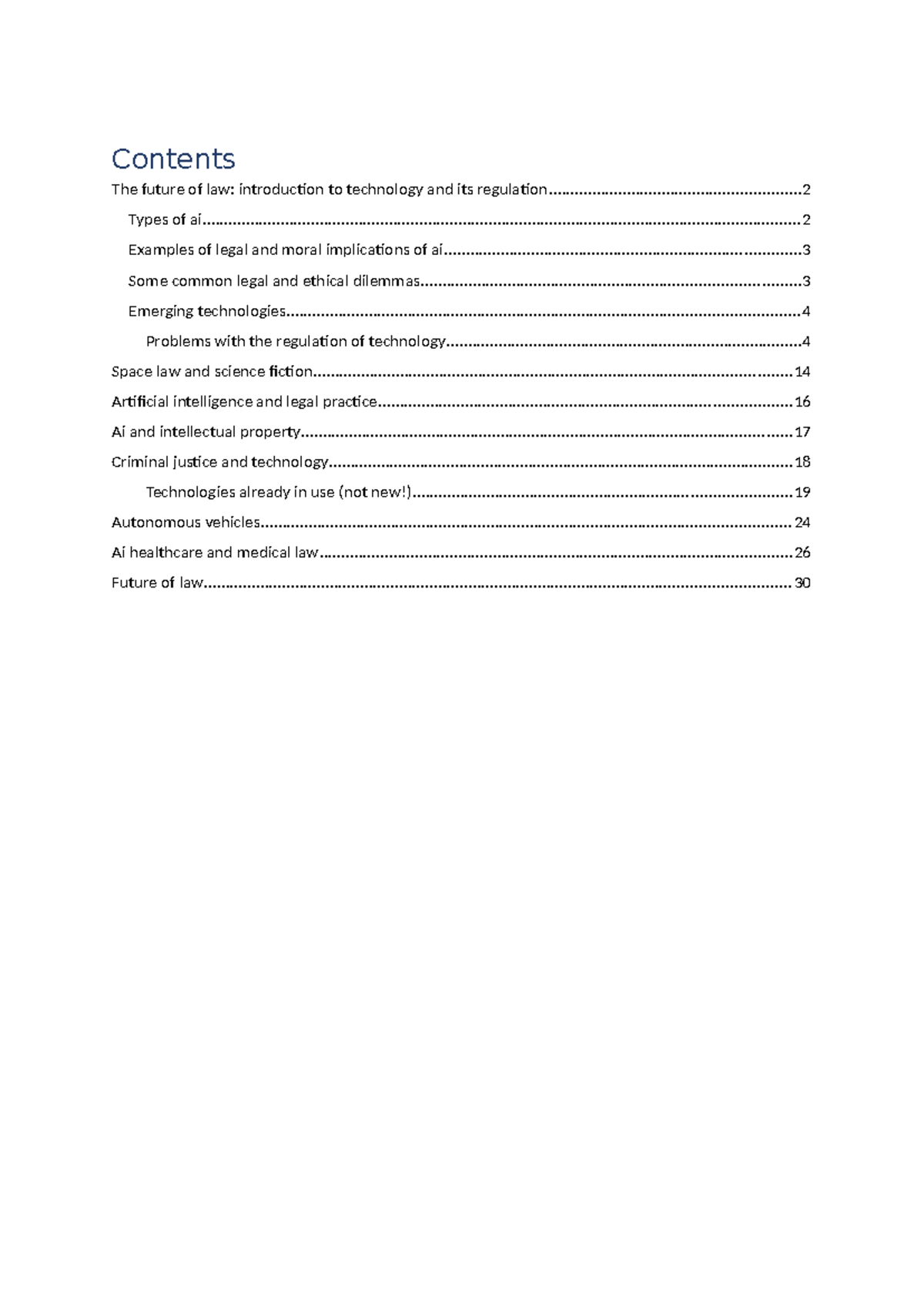 Future of law - fol - Contents The future of law: introduction to ...