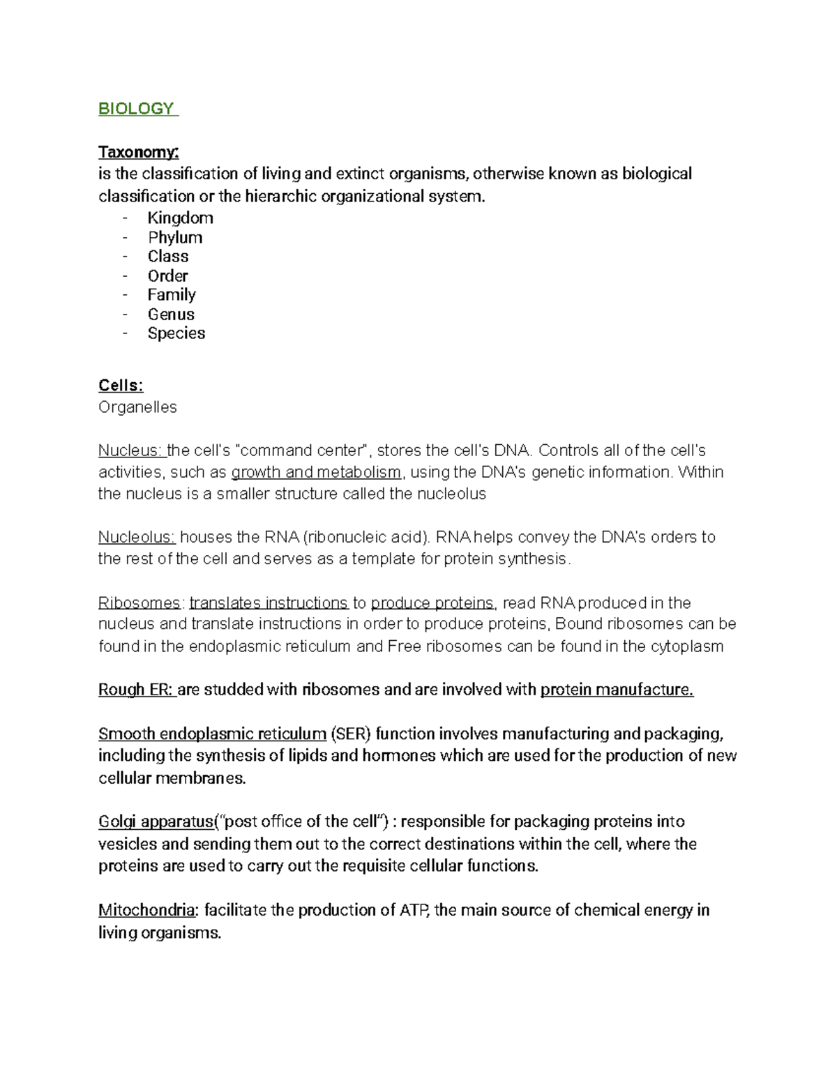 hesi-biology-and-anatomy-study-guide-biology-taxonomy-is-the