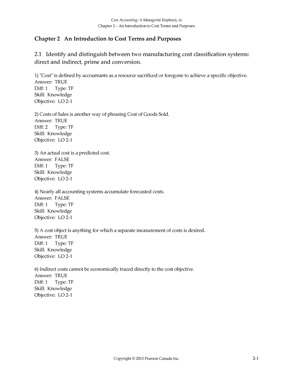 Ch5-6 Answers - Accounting Test Bank - Chapter 2 – An Introduction to ...