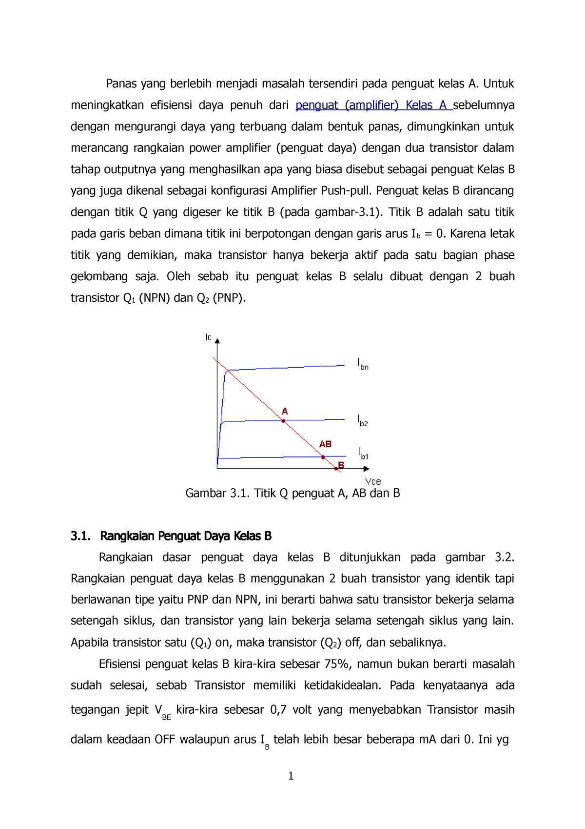 PP 4 (Penguat Daya Kelas B) - Matematika Rekayasa - ITB - Studocu