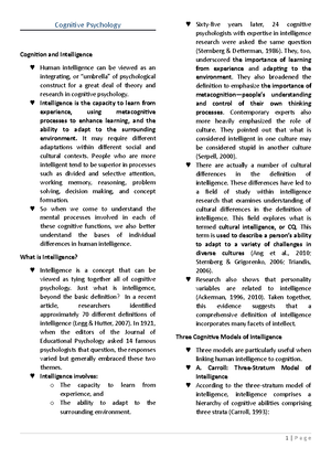 Chapter 10 Visual imagery - Chapter 10 Visual imagery Test yourself 10 ...
