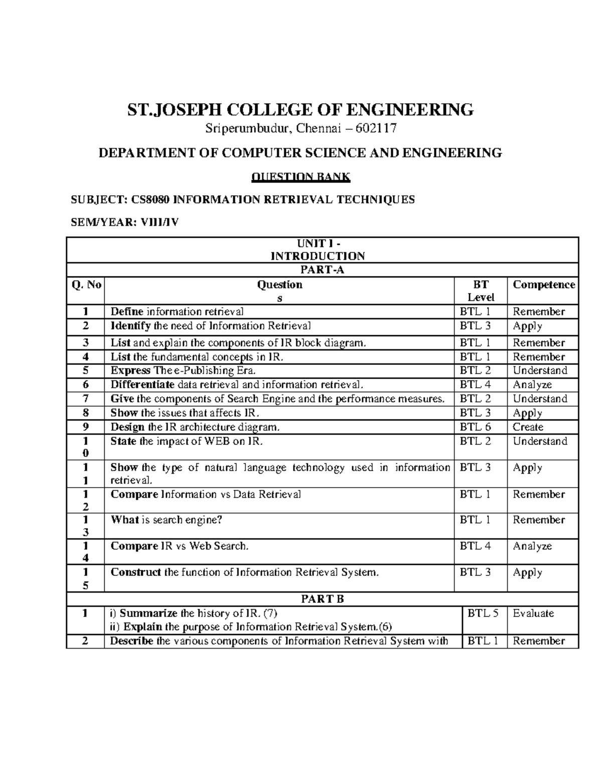 CS8080-Information Retrieval Techniques (1) - ST COLLEGE OF ENGINEERING ...