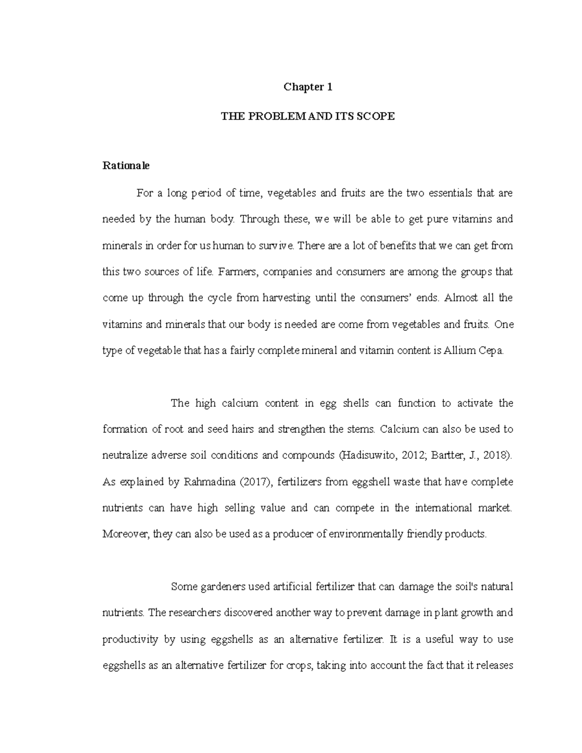 FinalAKIC Chapter 1 Chapter 1 THE PROBLEM AND ITS SCOPE Rationale