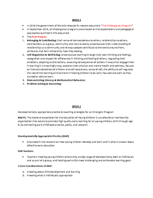 Music and Movement Notes - Foundations of ECE Music, Movement, and Play ...