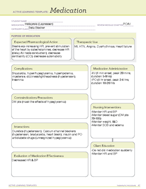 Pharm 2 Exam 1 Study Guide - Edited - Pharm 2 Exam 1 Study Guide ...