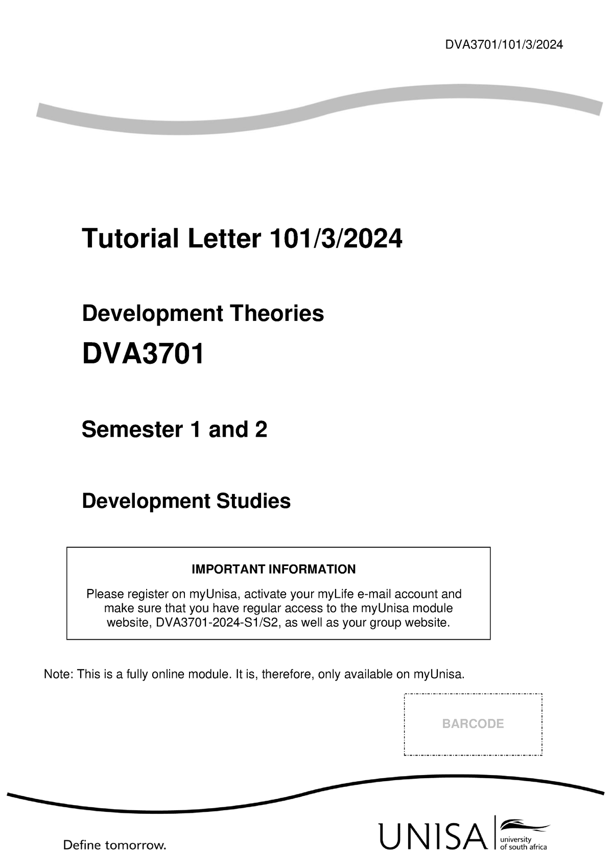 101 2024 3 B (2) 240129 145139 - DVA3701/101/3/ 2024 Tutorial Letter ...