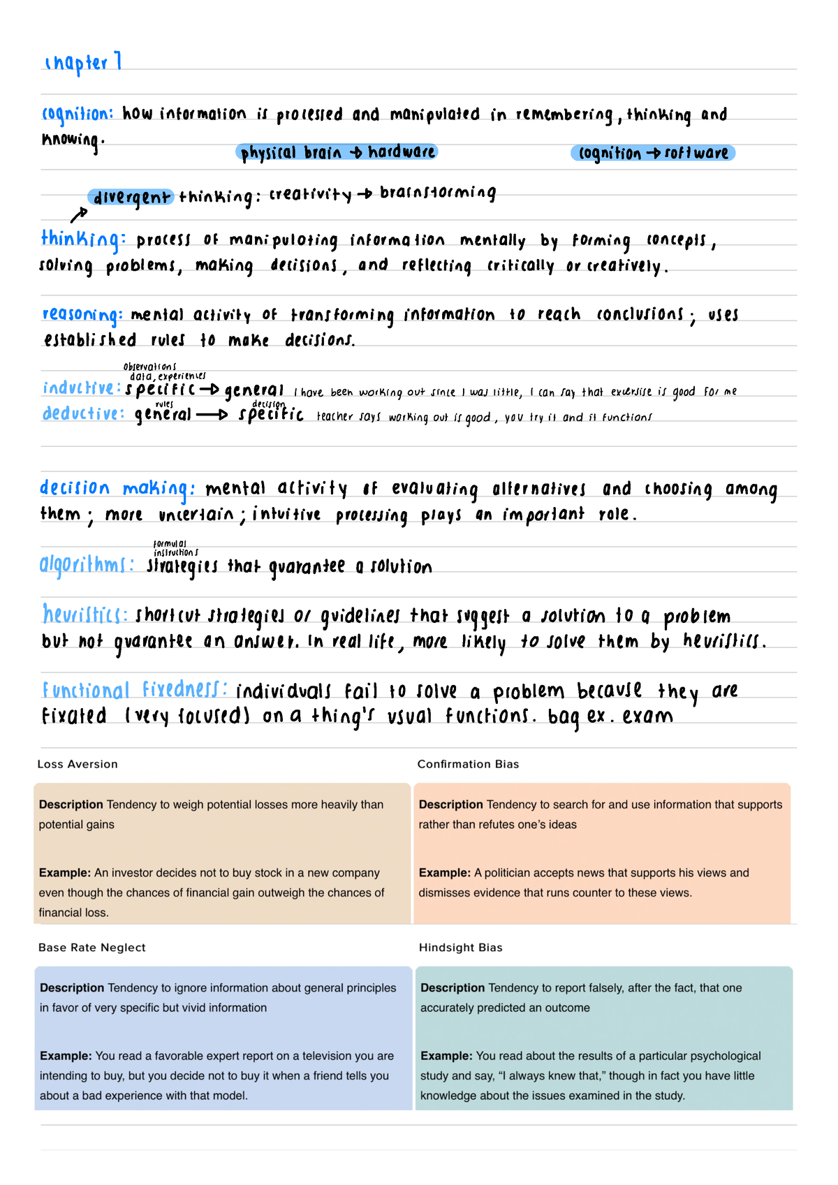 Psychology Chapter 7. Cognition And Intelligence - Inapter 7 Cognition ...