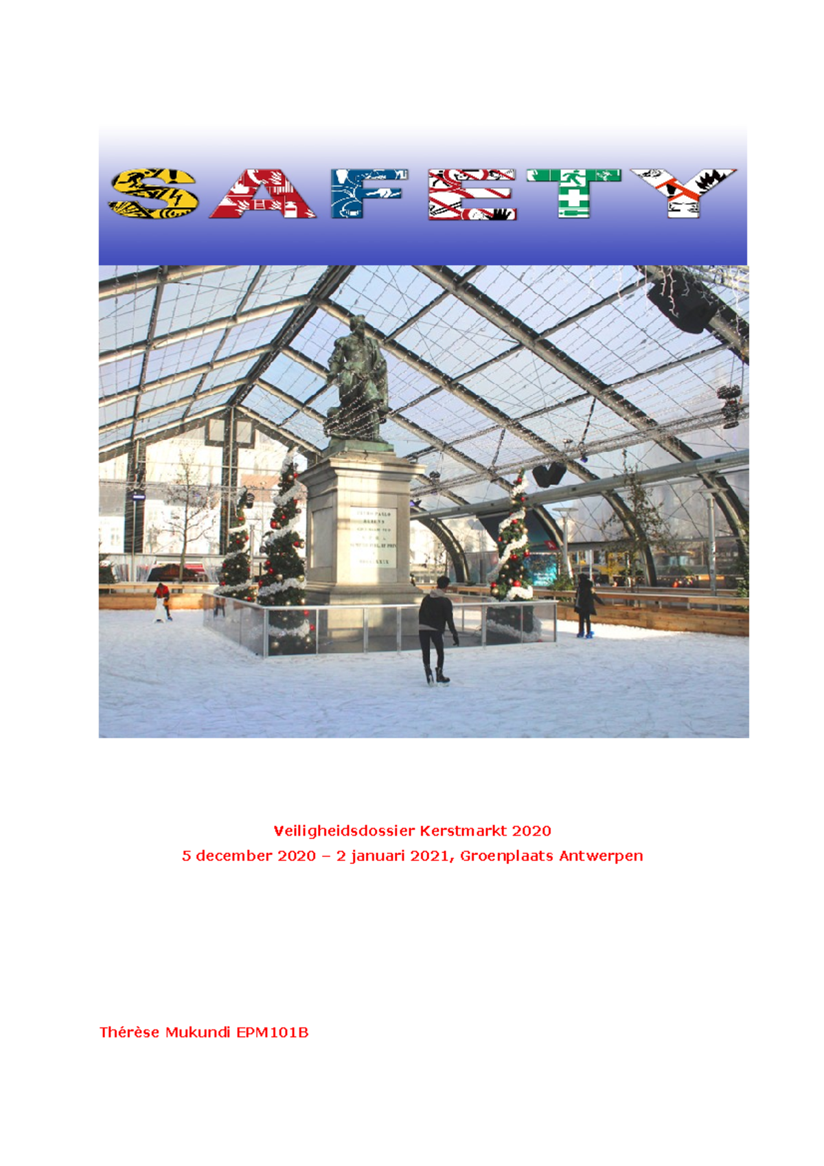 Veiligheidsdossier kerstmarkt 2020 Veiligheidsdossier Kerstmarkt 2020