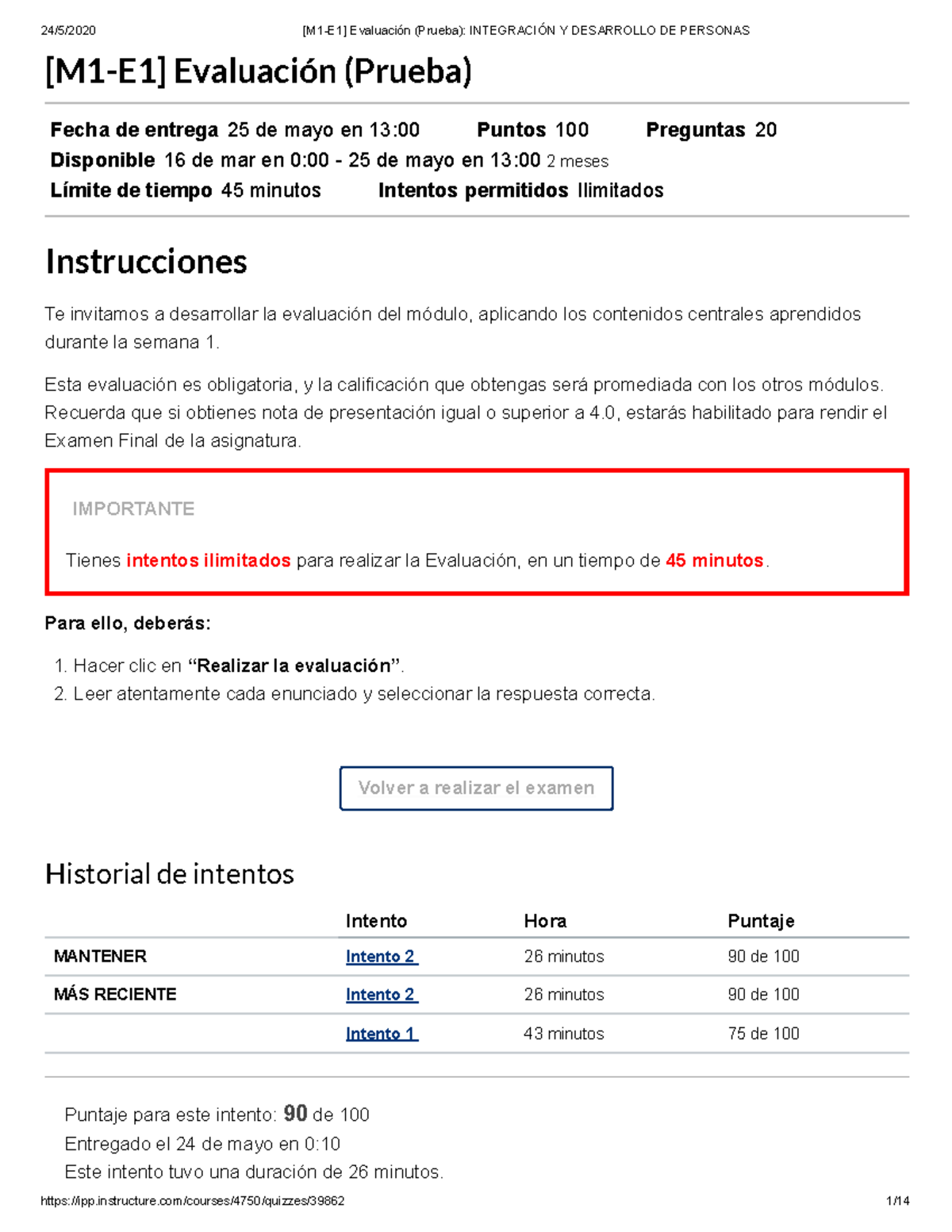 482874574 M1 E1 Evaluaci N Prueba Integraci N Y Desarrollo DE Personas ...