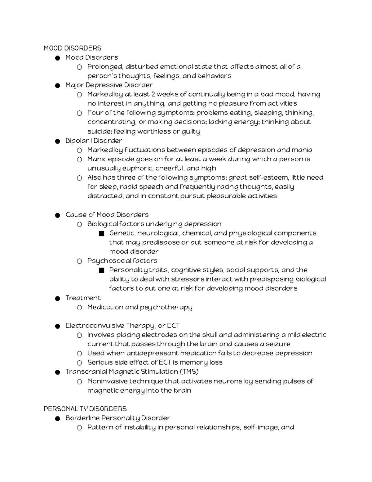 Module 23 - Professor: Gibbons - Mood Disorders Mood Disorders 