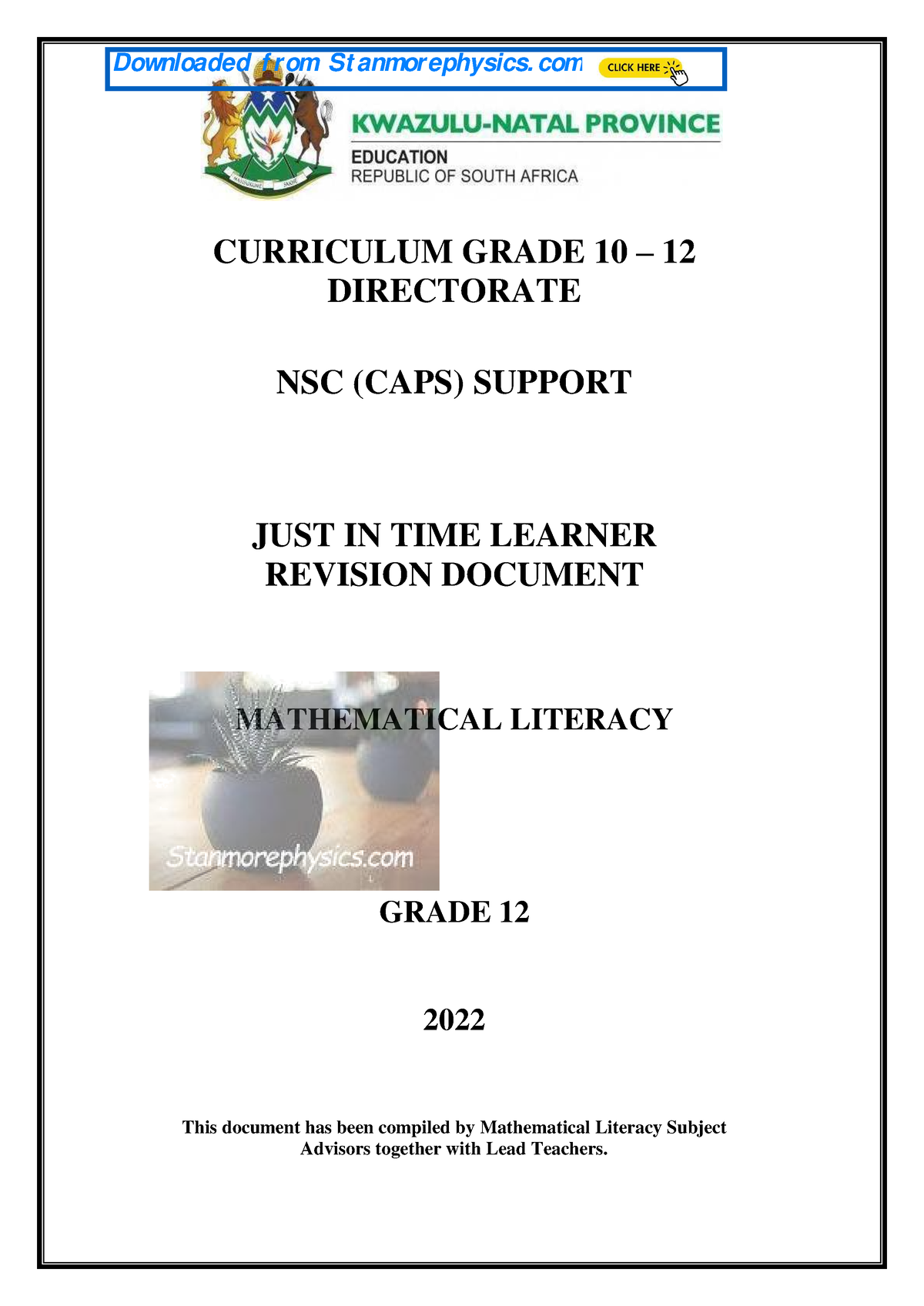 mathematical literacy grade 12 term 3 assignment 2022