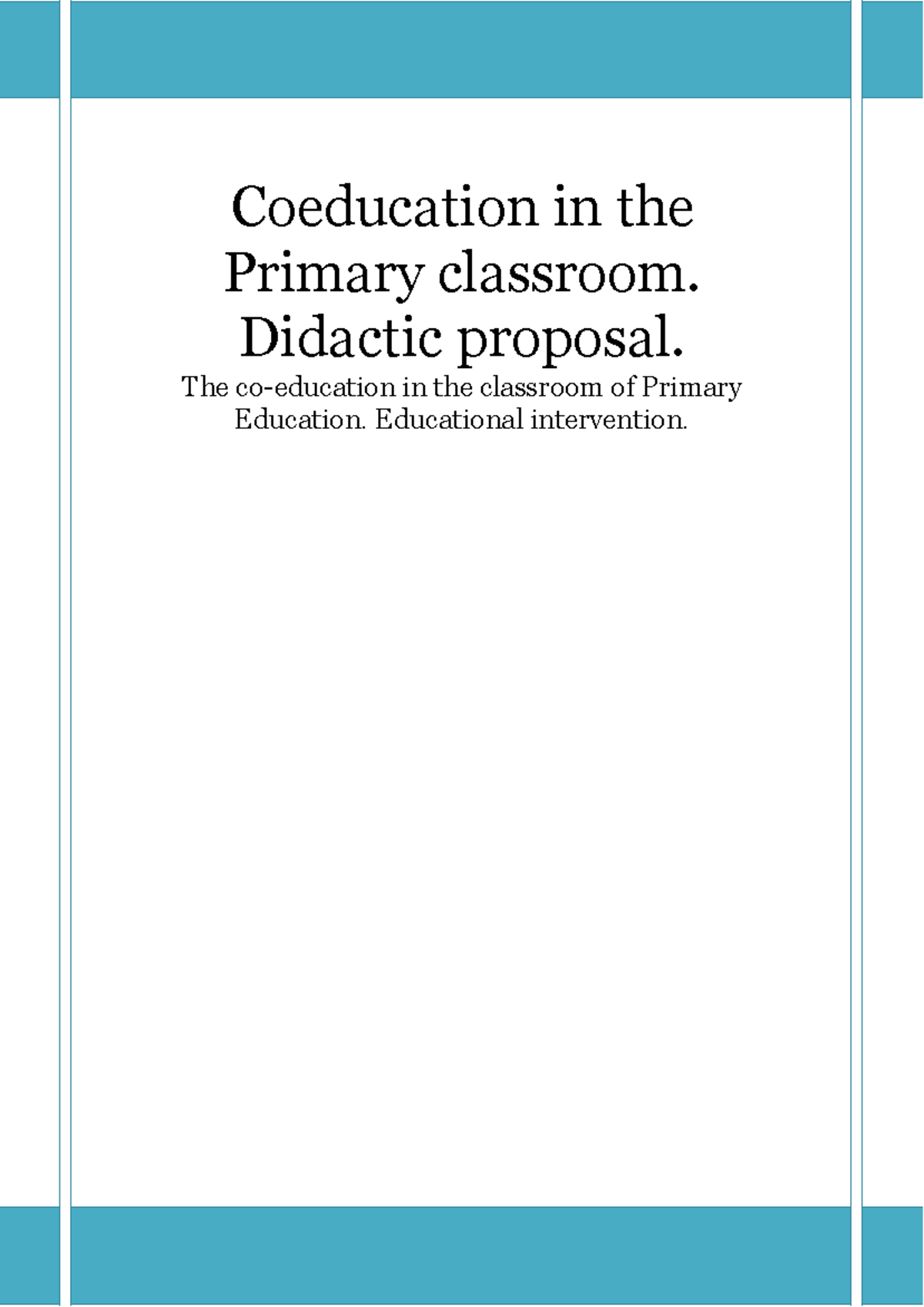 coeducation-in-the-primary-classroom-didactic-proposal-coeducation