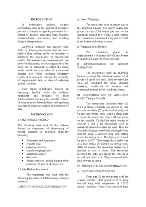 Experiment 1- PVT Relations in Gases - Experiment 1 PVT Relation in ...