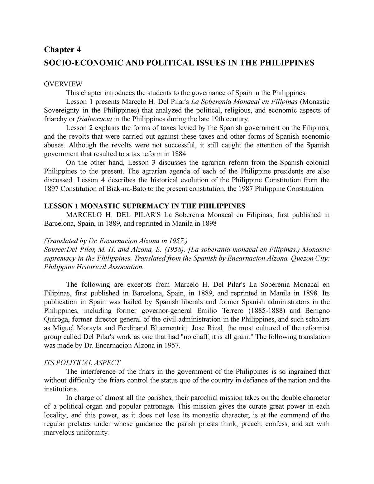 research paper about political issues in the philippines