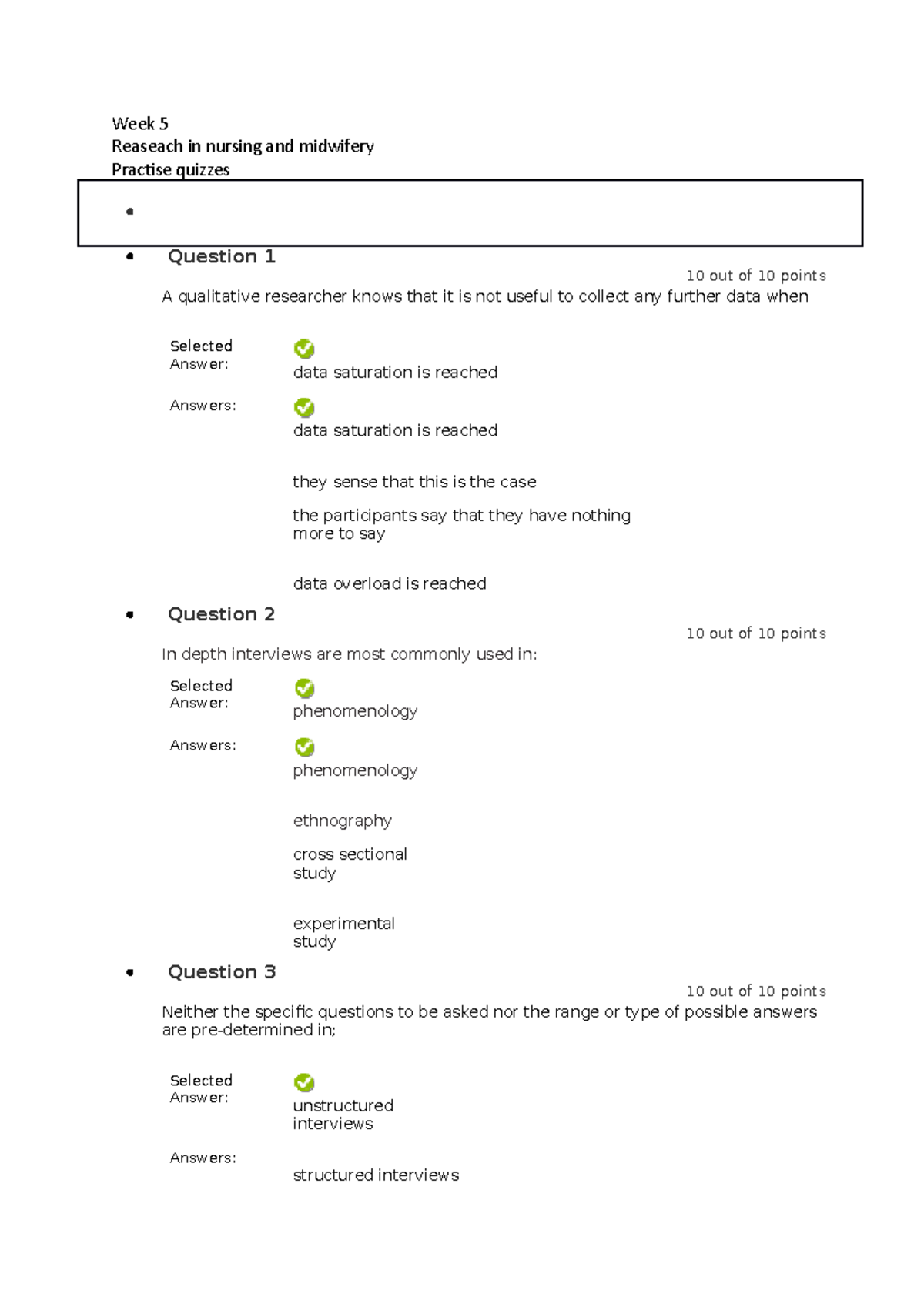 Week 5 401208 (Autumn 2021) Research for Nursing and Midwifery - Week 5 ...