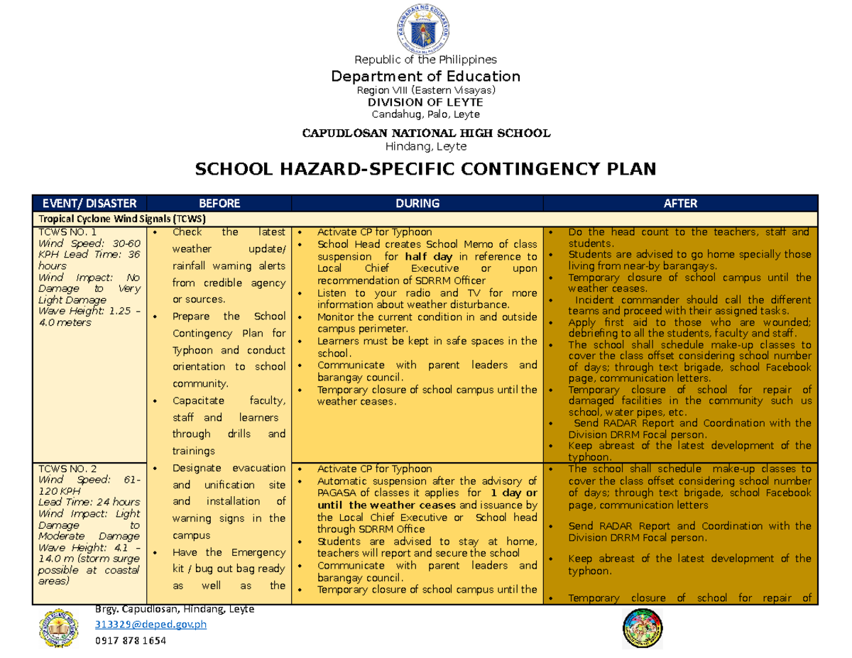 a-sample-of-contingency-plan-for-public-school-in-the-philippines-environmental-science-studocu