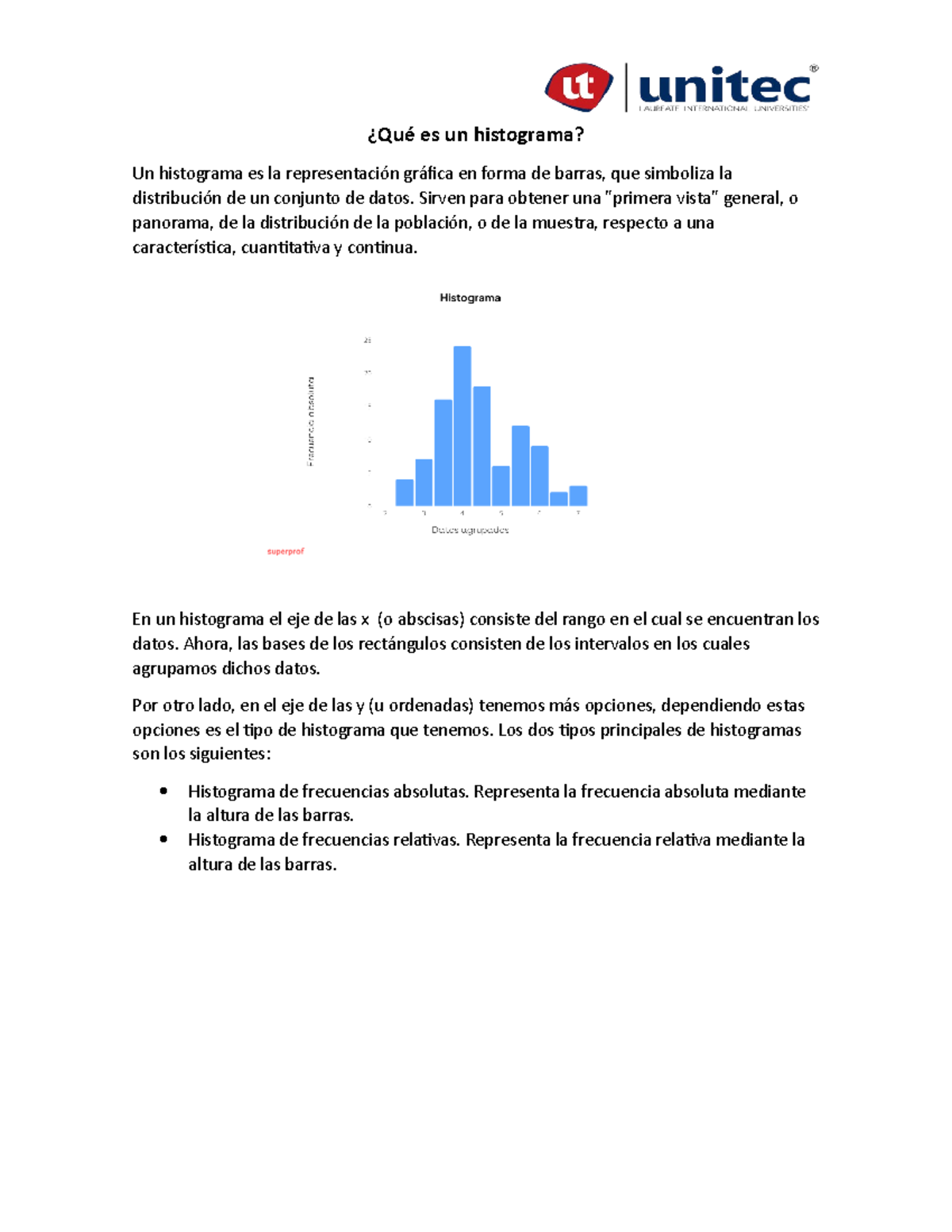 Qué Es Un Histograma - Tarea - ¿Qué Es Un Histograma? Un Histograma Es ...