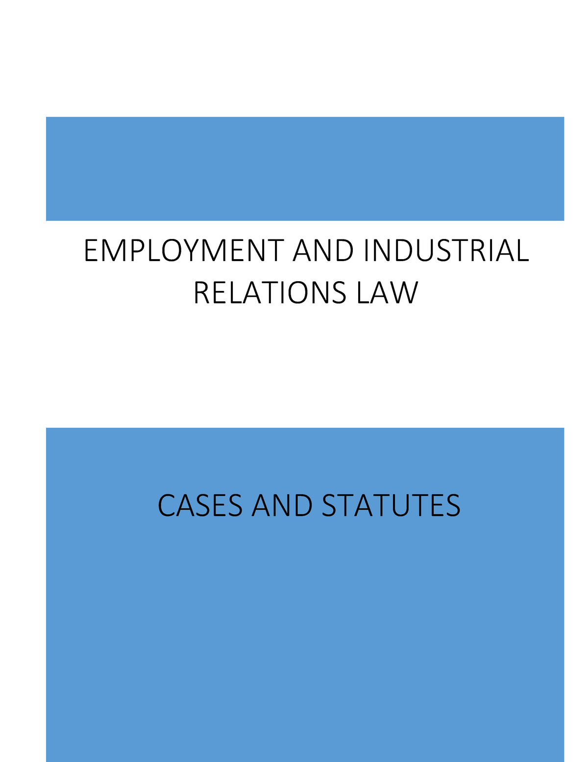 case study on employment law