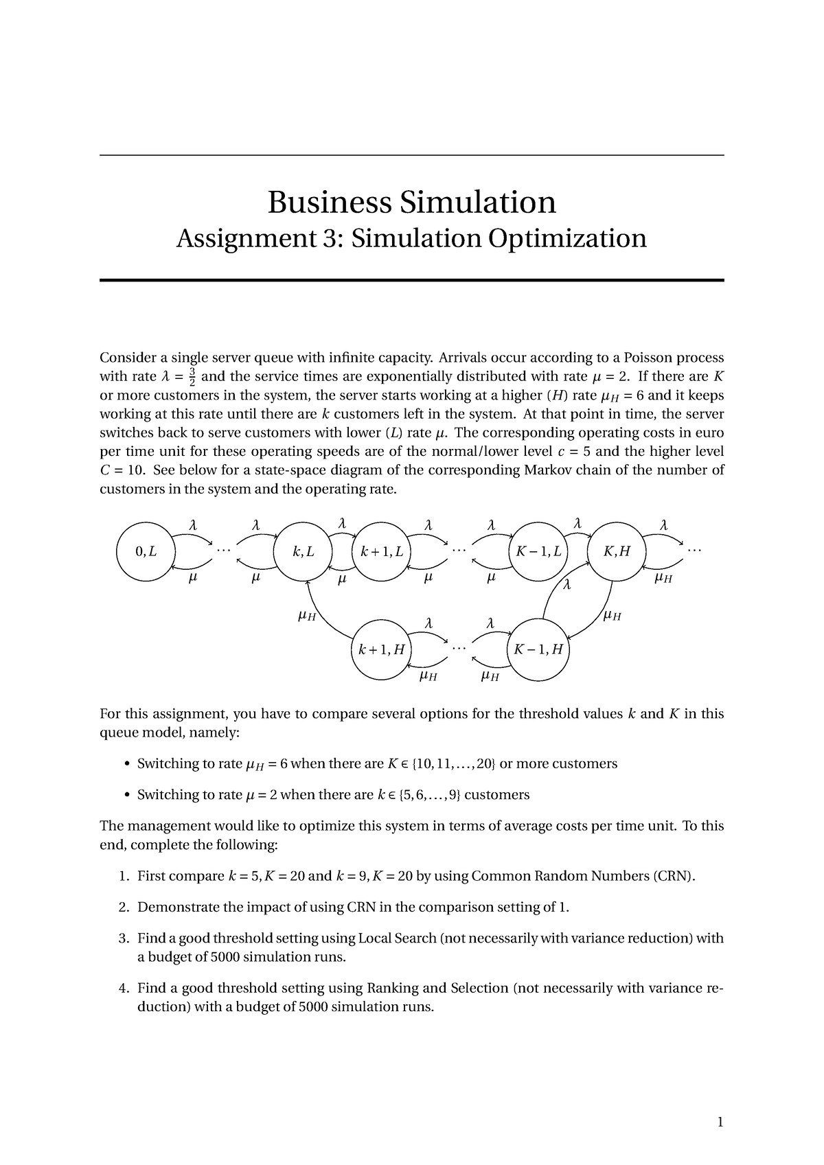 business simulation assignment