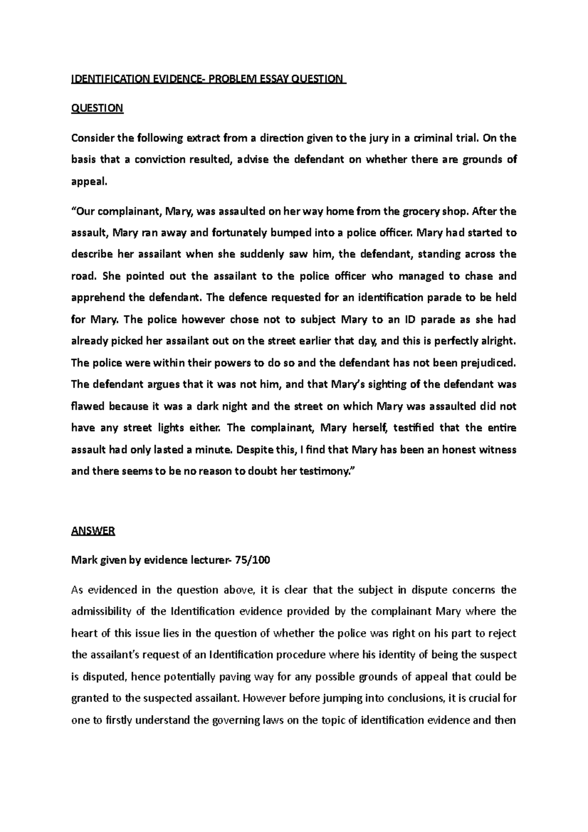 Consider essay question image