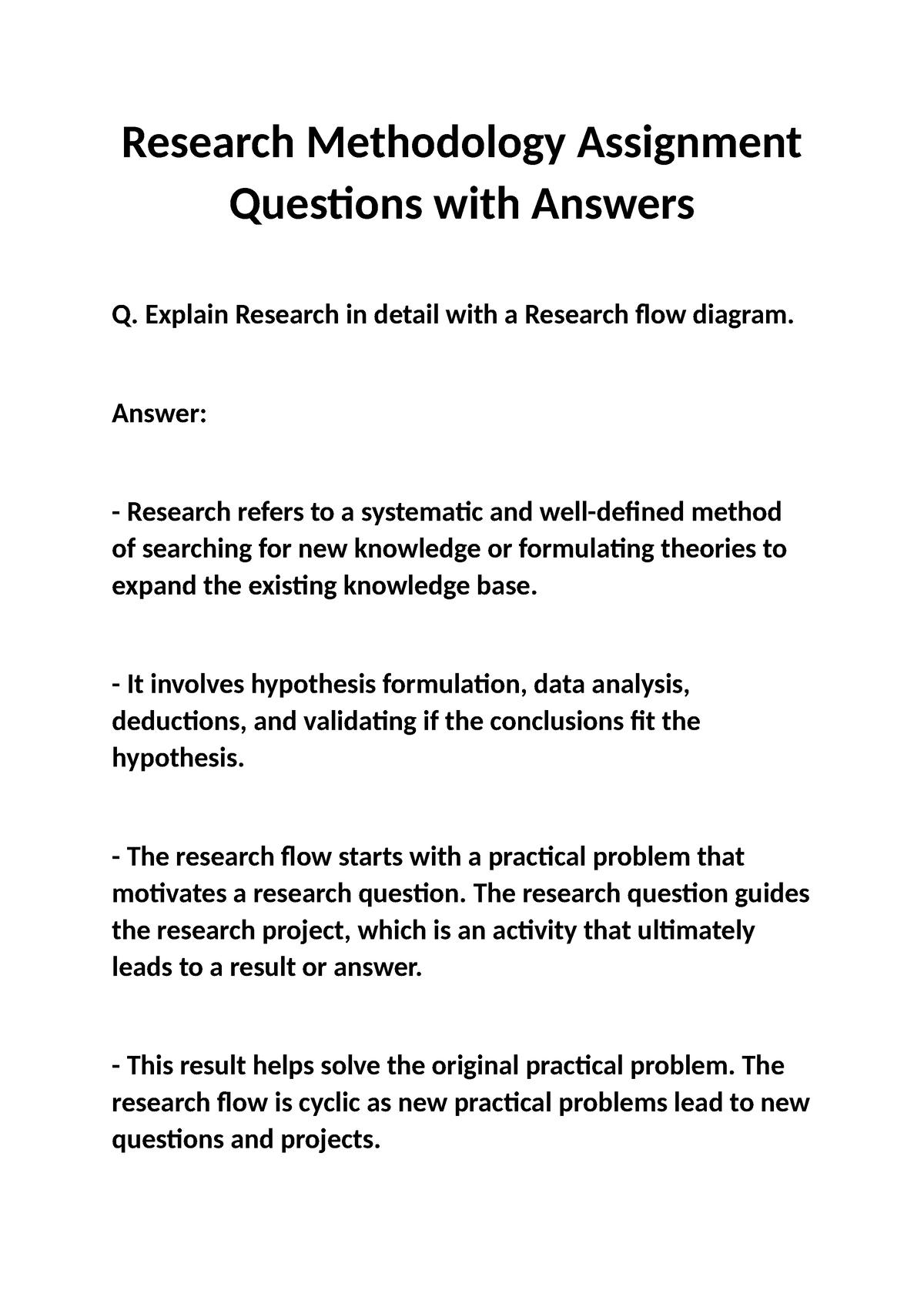 research methodology net questions