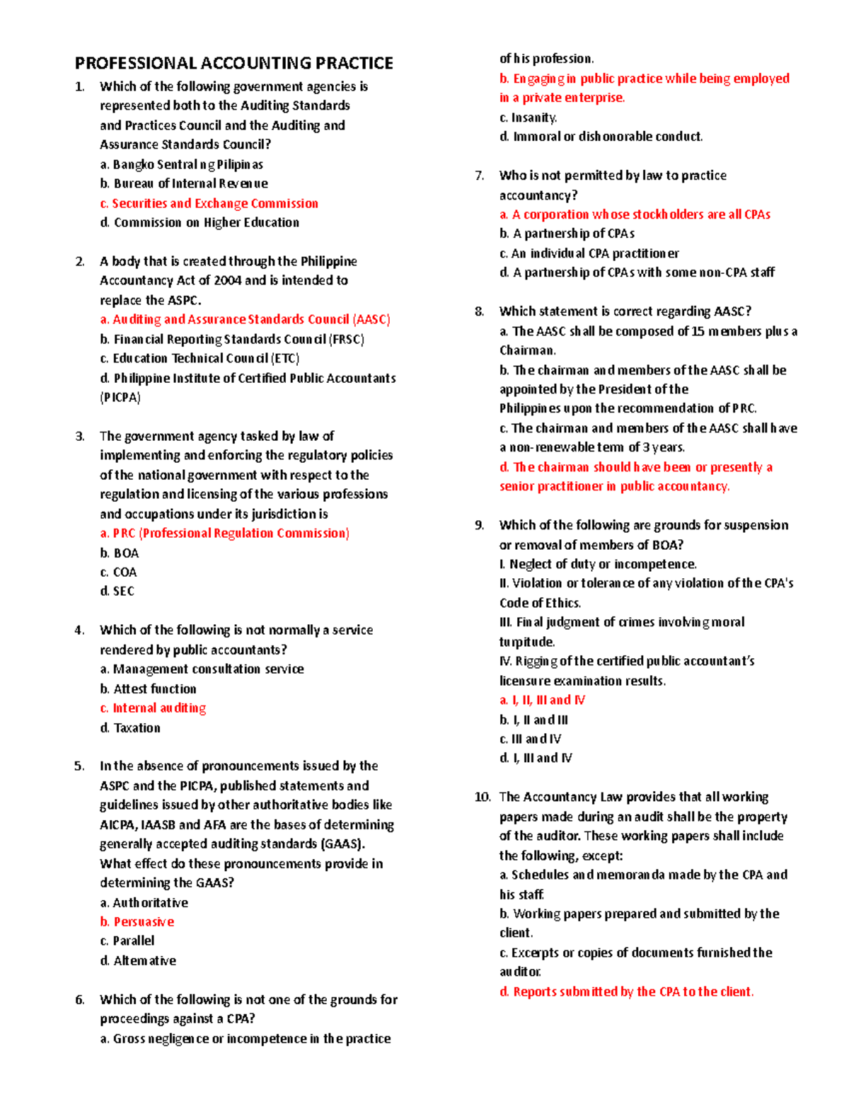 Professional Accounting Practice Theories PROFESSIONAL ACCOUNTING