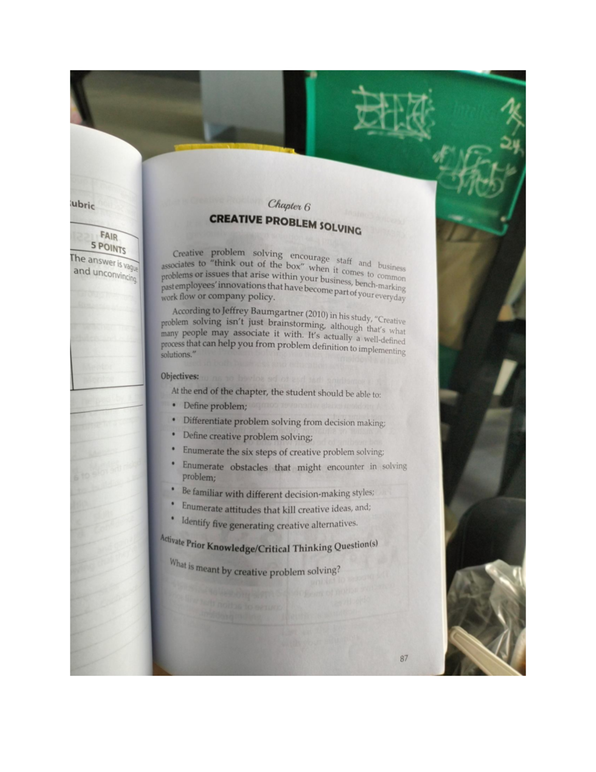 Chapter 6 - WEEK 7 - Chapter 6 CREATIVE PROBLEM SOLVING Creative ...