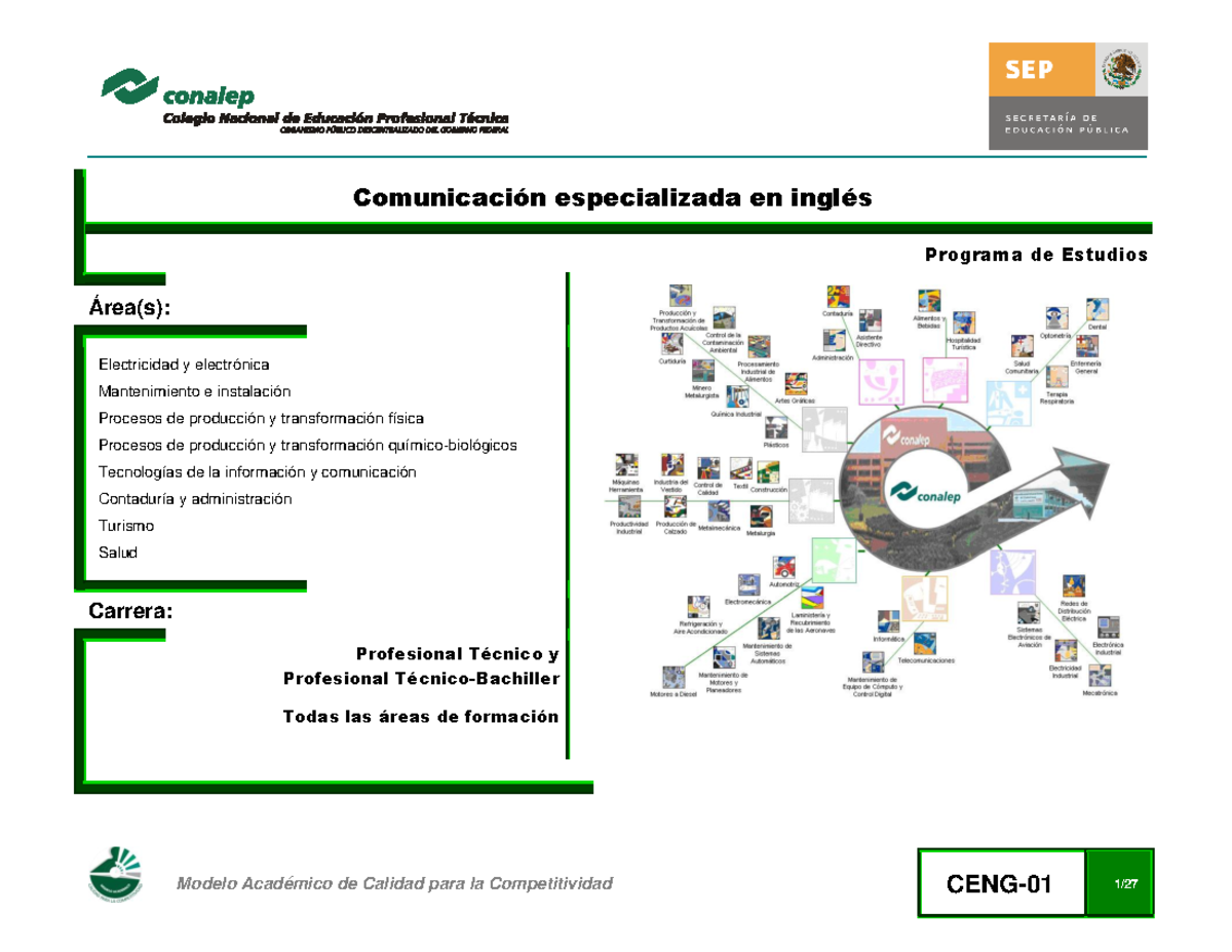 Comunicacionespecializadaeninglesok Quinto Semestre - Comunicación