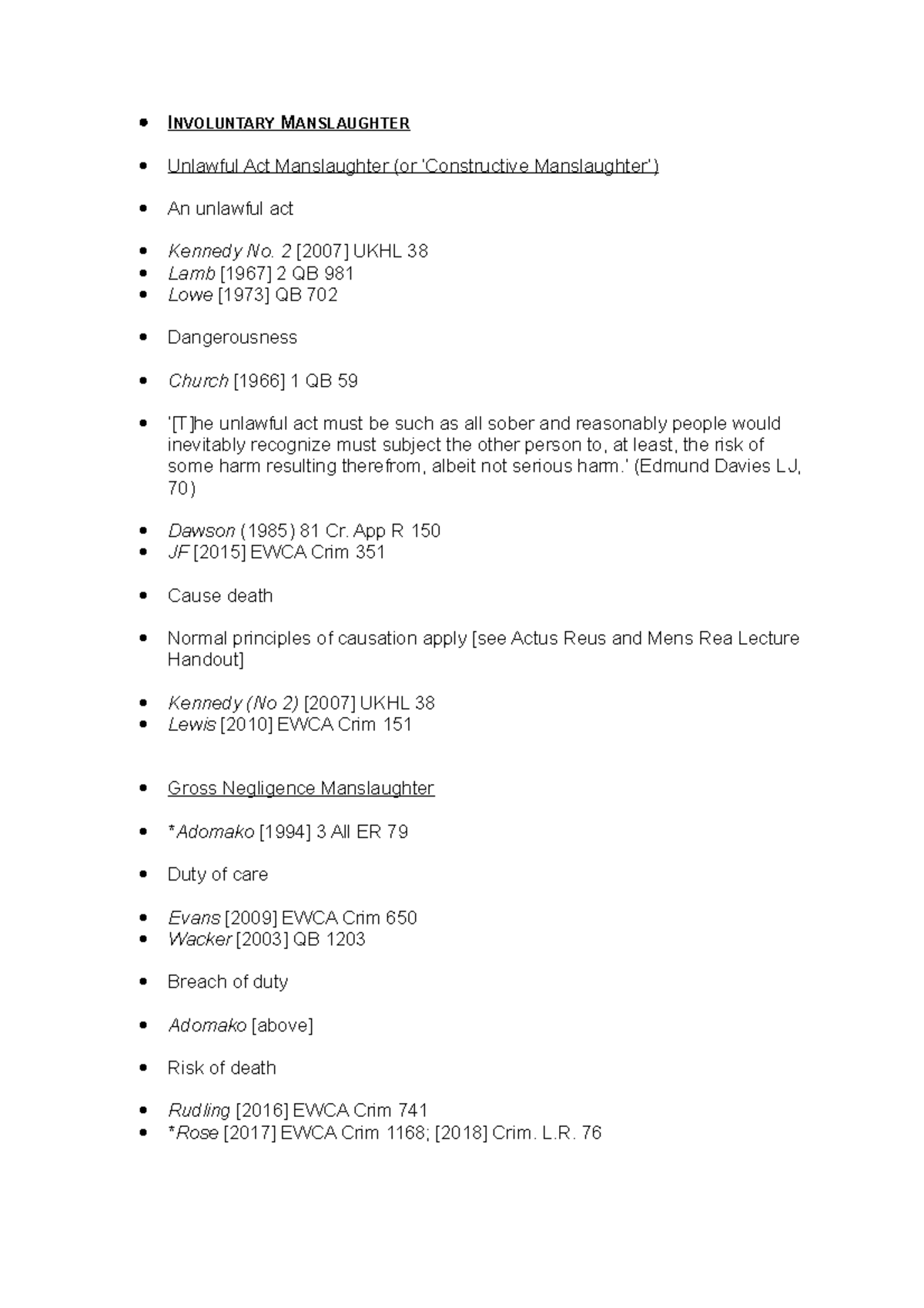 involuntary-manslaughter-lecture-notes-i-nvoluntary-manslaughter