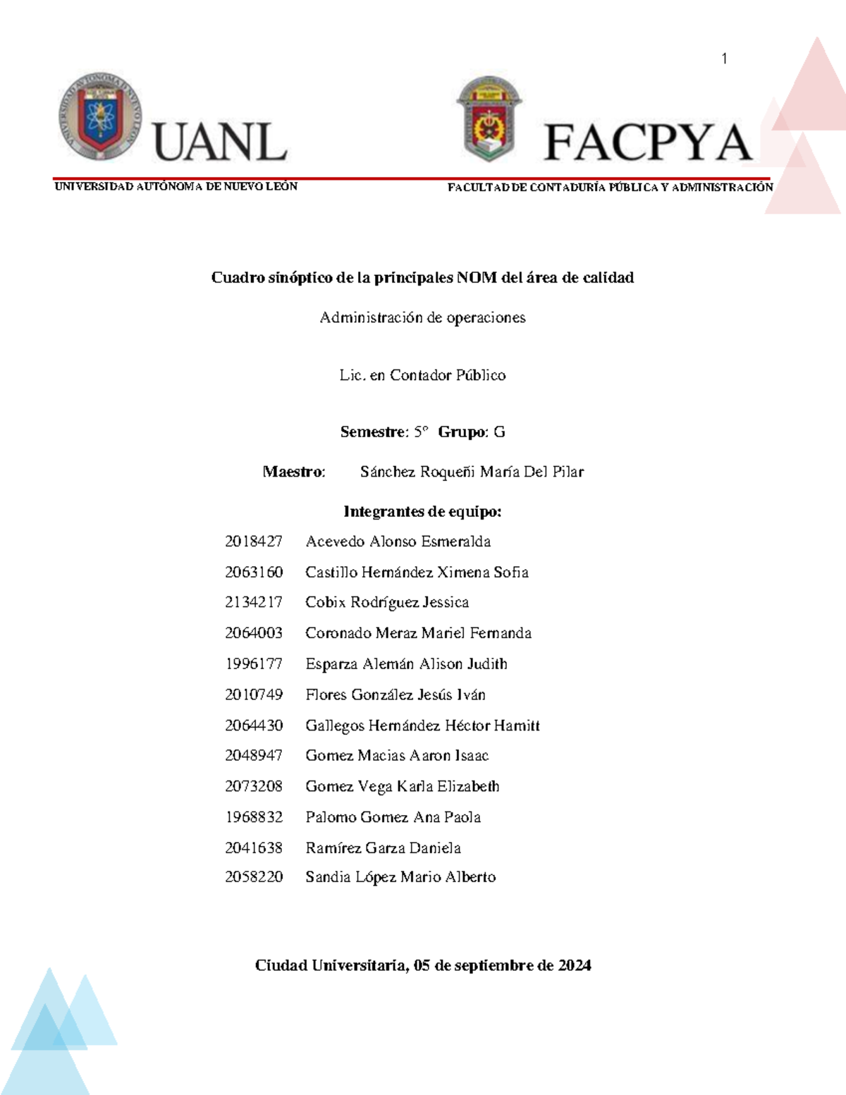 Equipo 2 EV2 Admoper - evidencia 2 - UNIVERSIDAD AUTÓNOMA DE NUEVO LEÓN ...