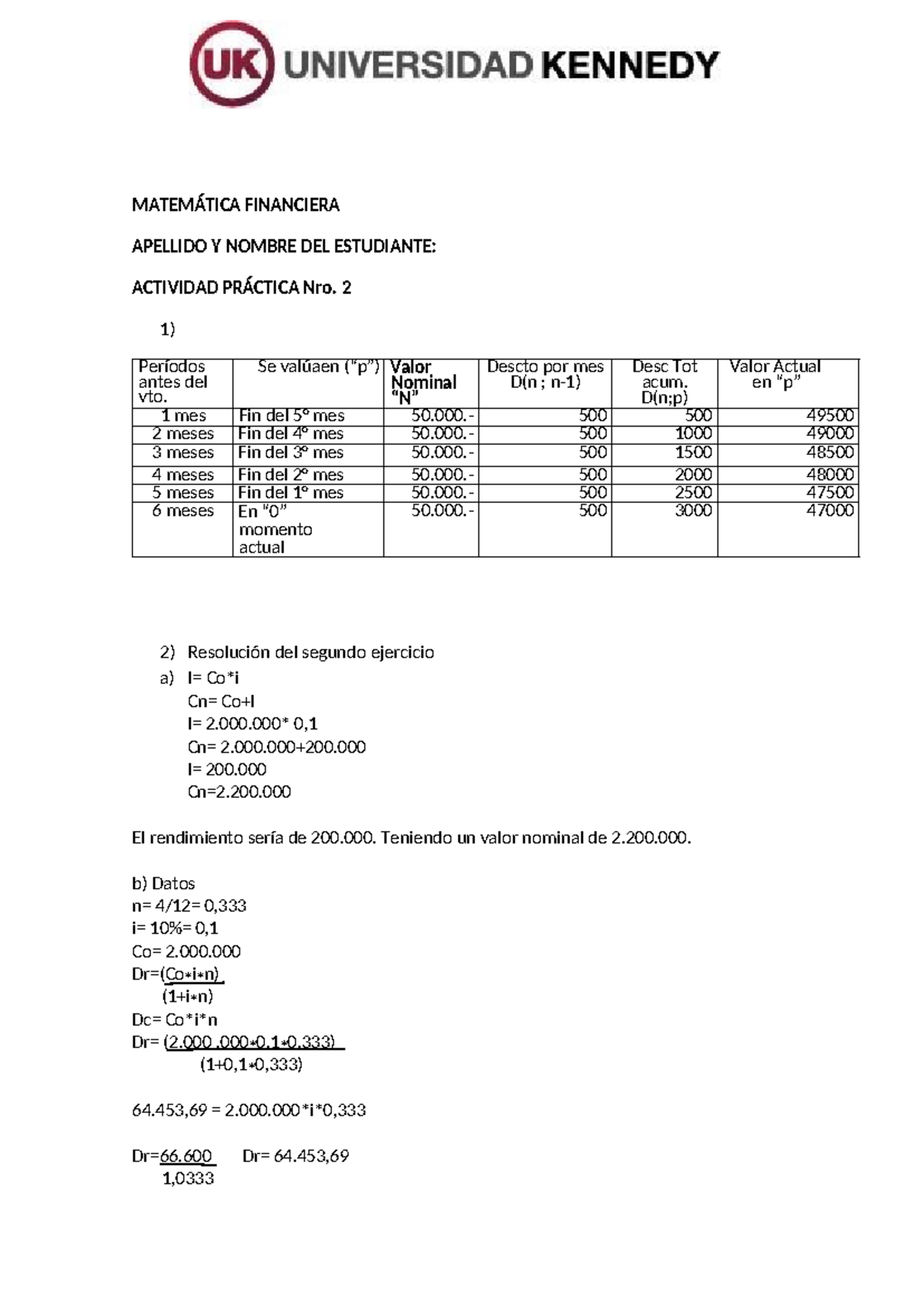 Tabla+actividad+2 - Actividad evaluable 2 - MATEMÁTICA FINANCIERA ...