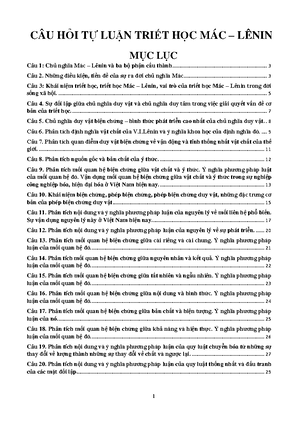 [Solved] Cc cp phm tr trong trit hc Mc Lnin - triết học Mác Lênin (k16 ...