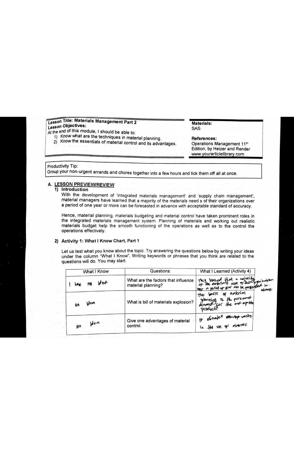 Part 2 in management materials Financial Management Studocu