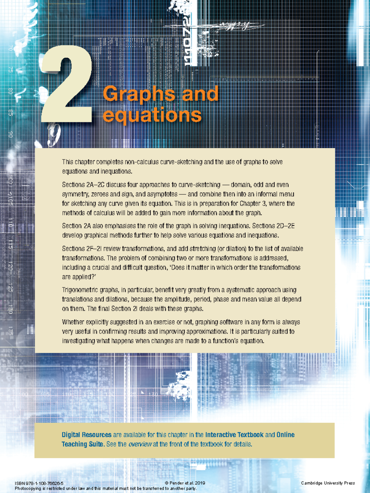 Chapter 2 Graphs and equations - ####### This chapter completes non ...