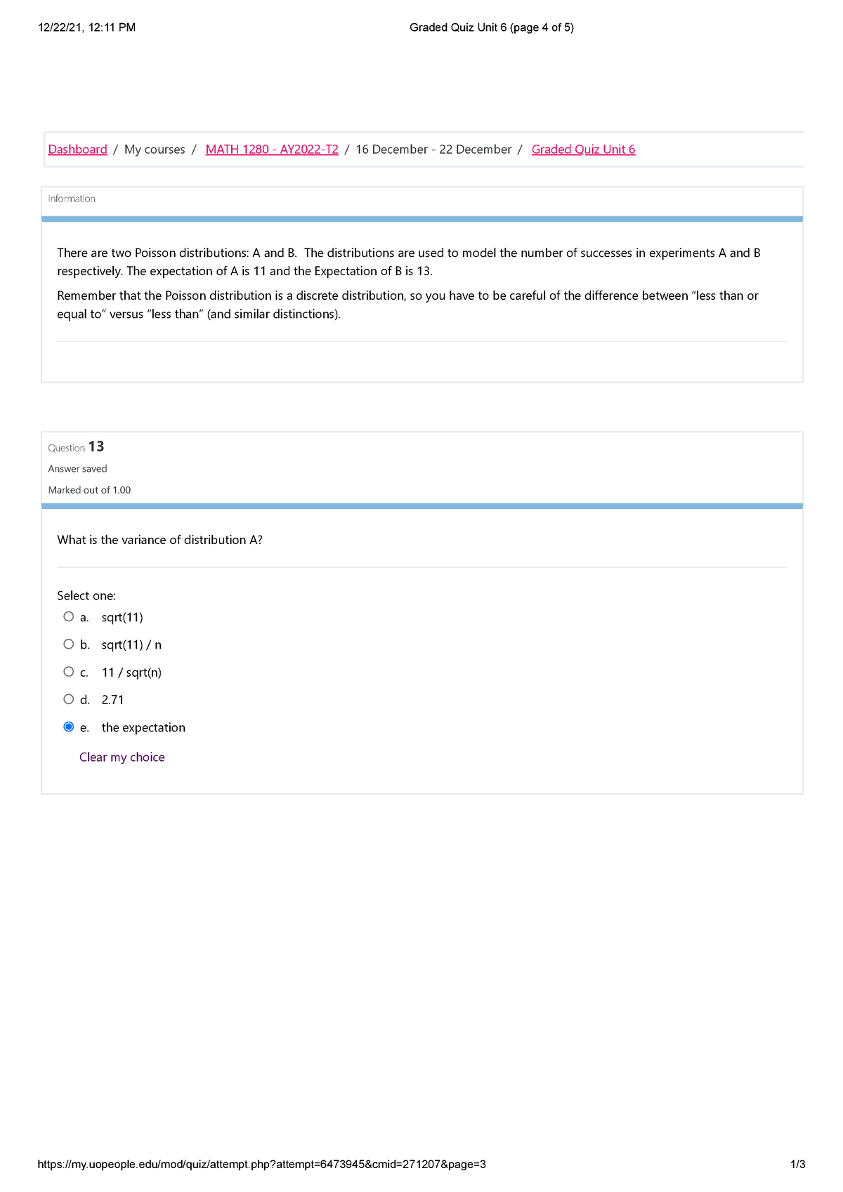 Graded Quiz Unit 6 (page 4 Of 5) - CS1102 - UoPeople - Studocu