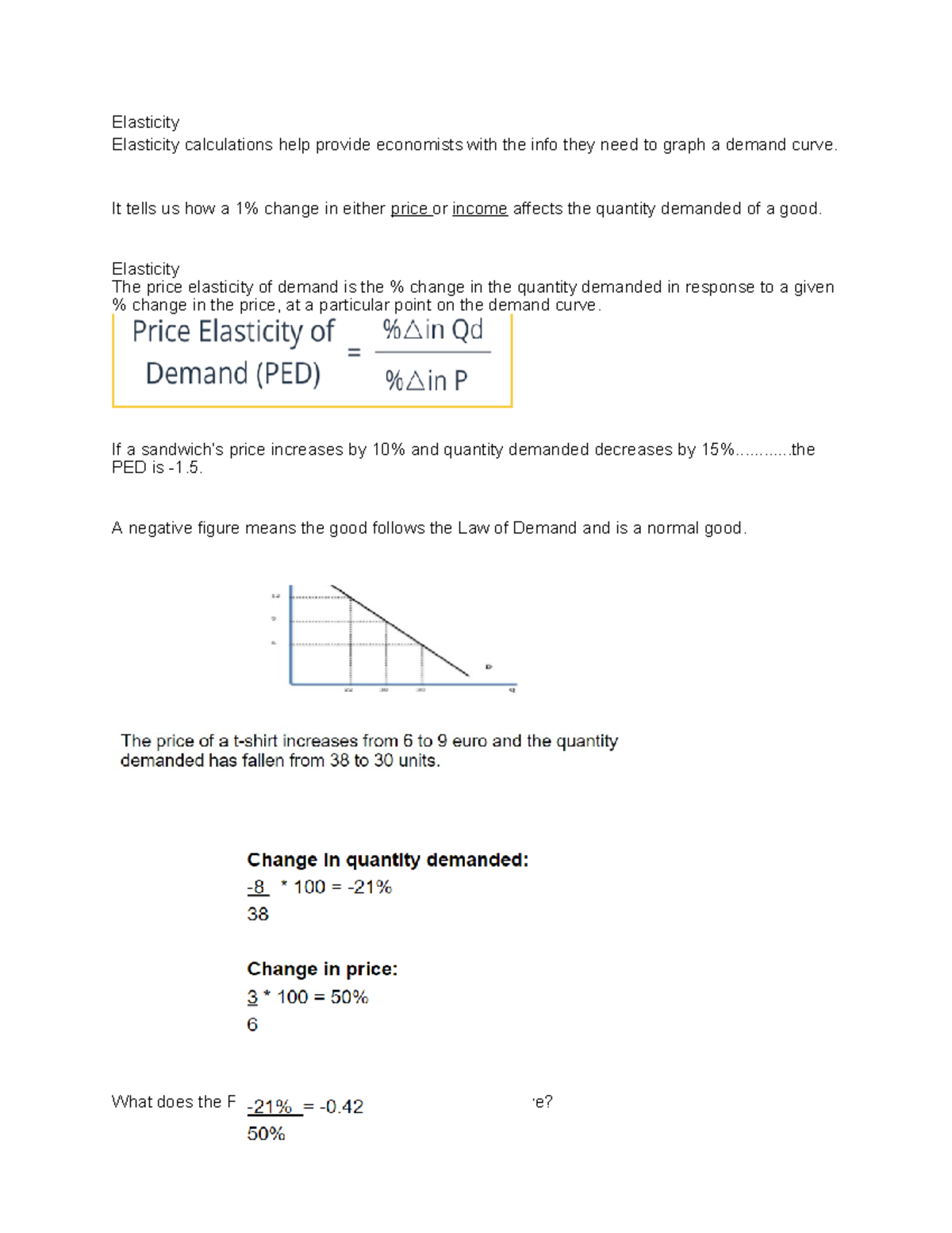 L2 Elasticity - Notes from classes, and the book simplified ...