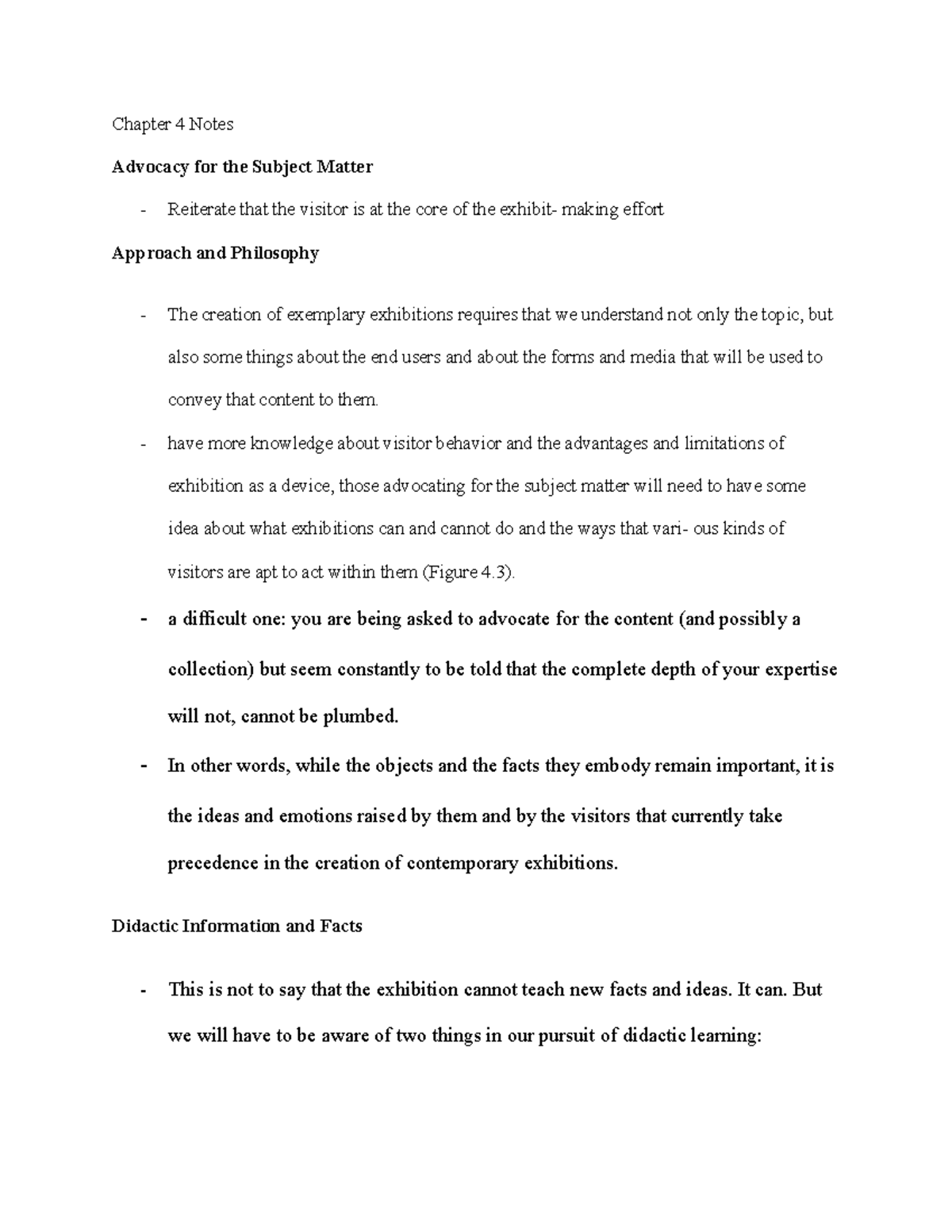 Chapter 4 Notes - Note taking - Chapter 4 Notes Advocacy for the ...