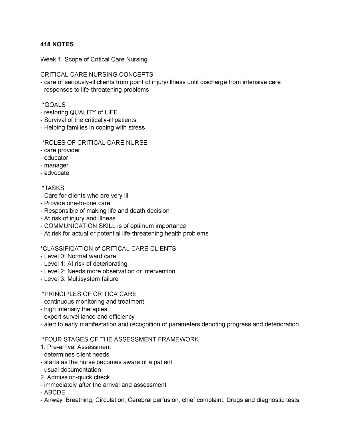 what is the scope of critical care nursing